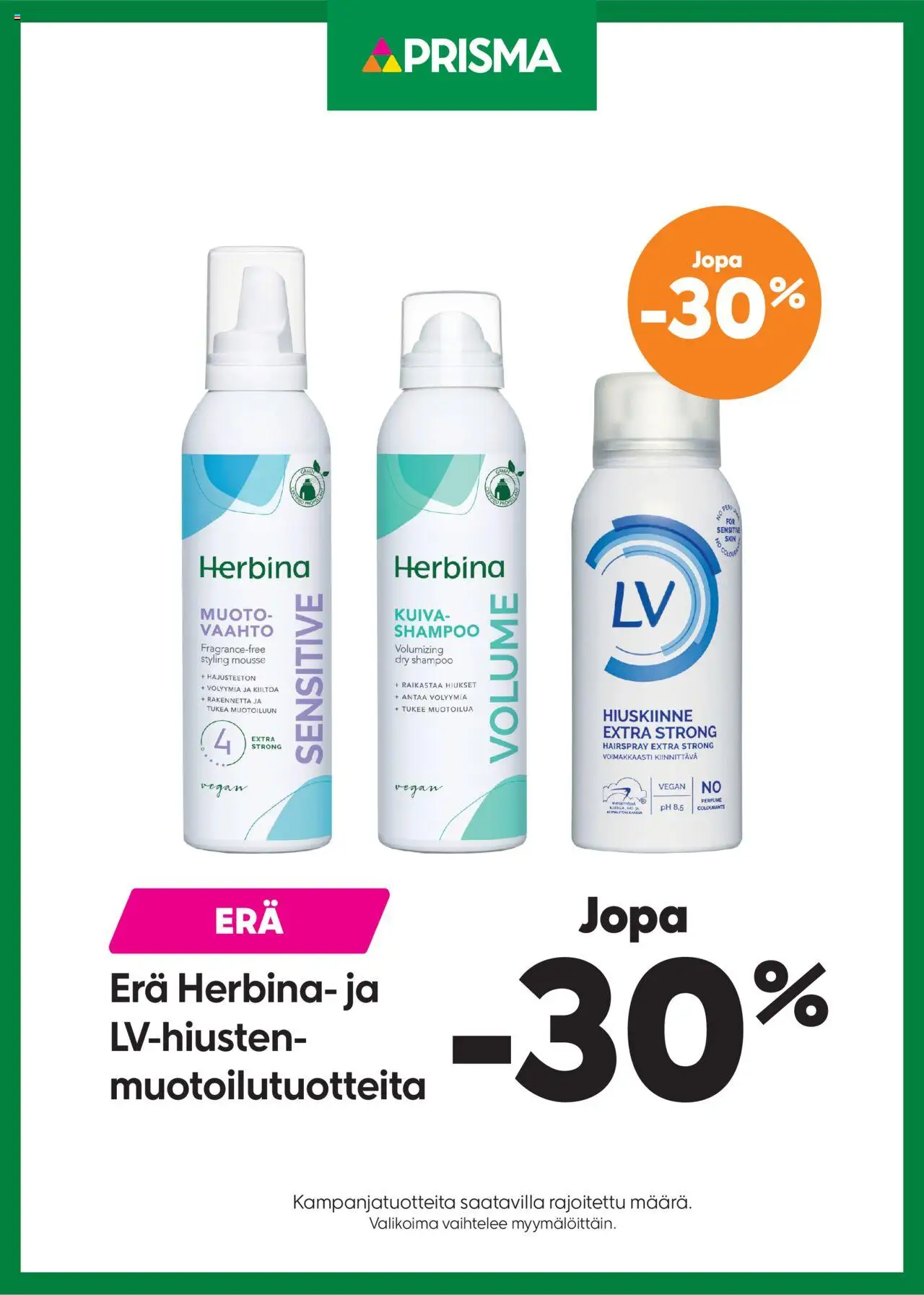  | Sivu: 1 | Tuotteet: Shampoo, Mousse