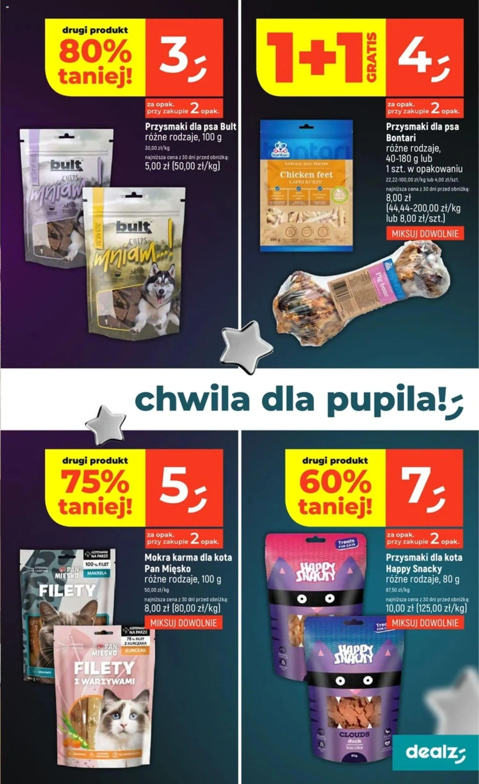 Dealz Gazetka od 27.12.2025 | Strona: 33 | Produkty: Kurczak, Przysmaki dla kota, Makrela, Przysmaki dla psa