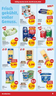 Penny Markt - Flugblatt ab 16.04.2026 gültig | Seite: 8 | Produkte: Milch, Creme, Joghurt, Eier