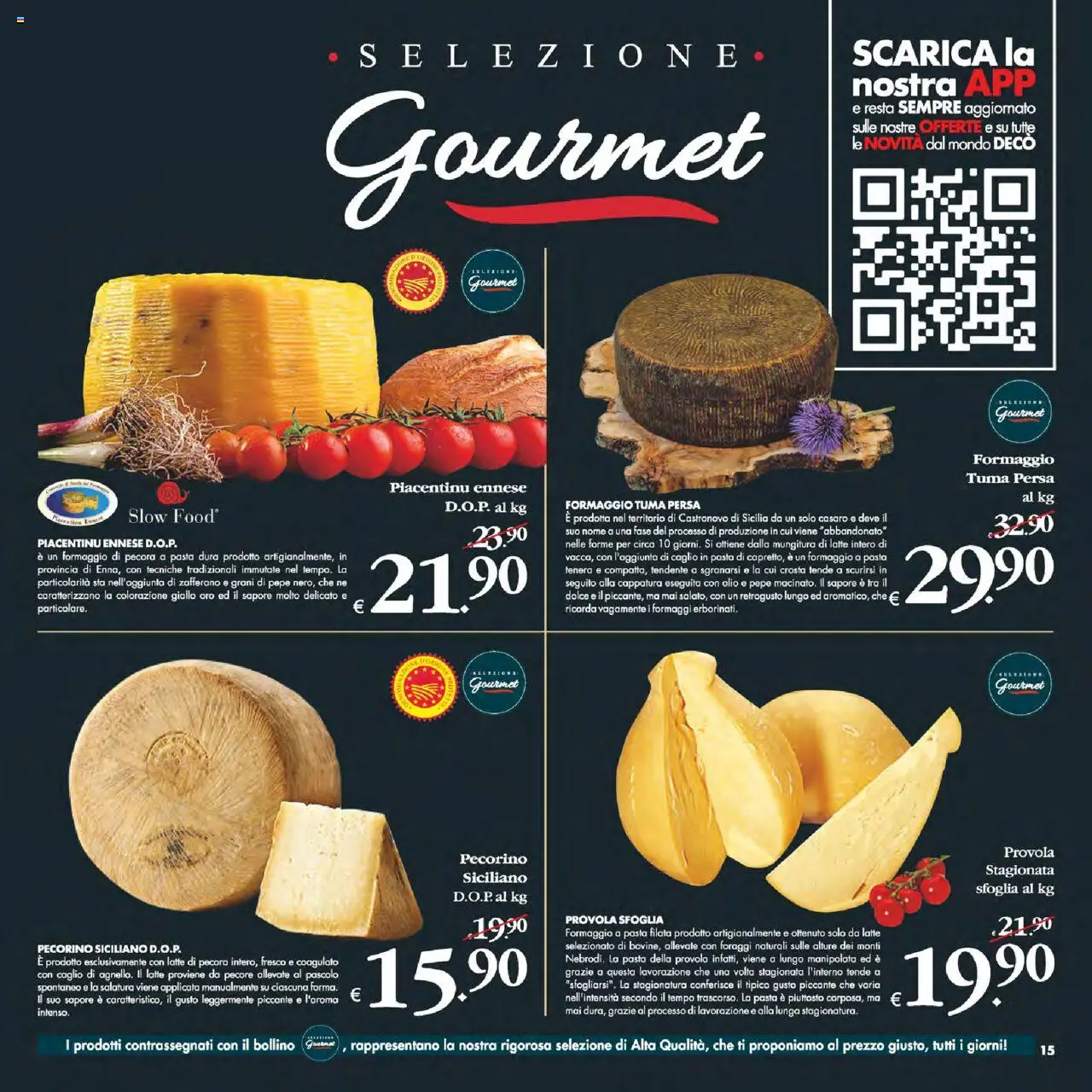 Volantino Decò del 02.09.2025 | Pagina: 15 | Prodotti: Pepe, Pasta, Provola, Pecorino