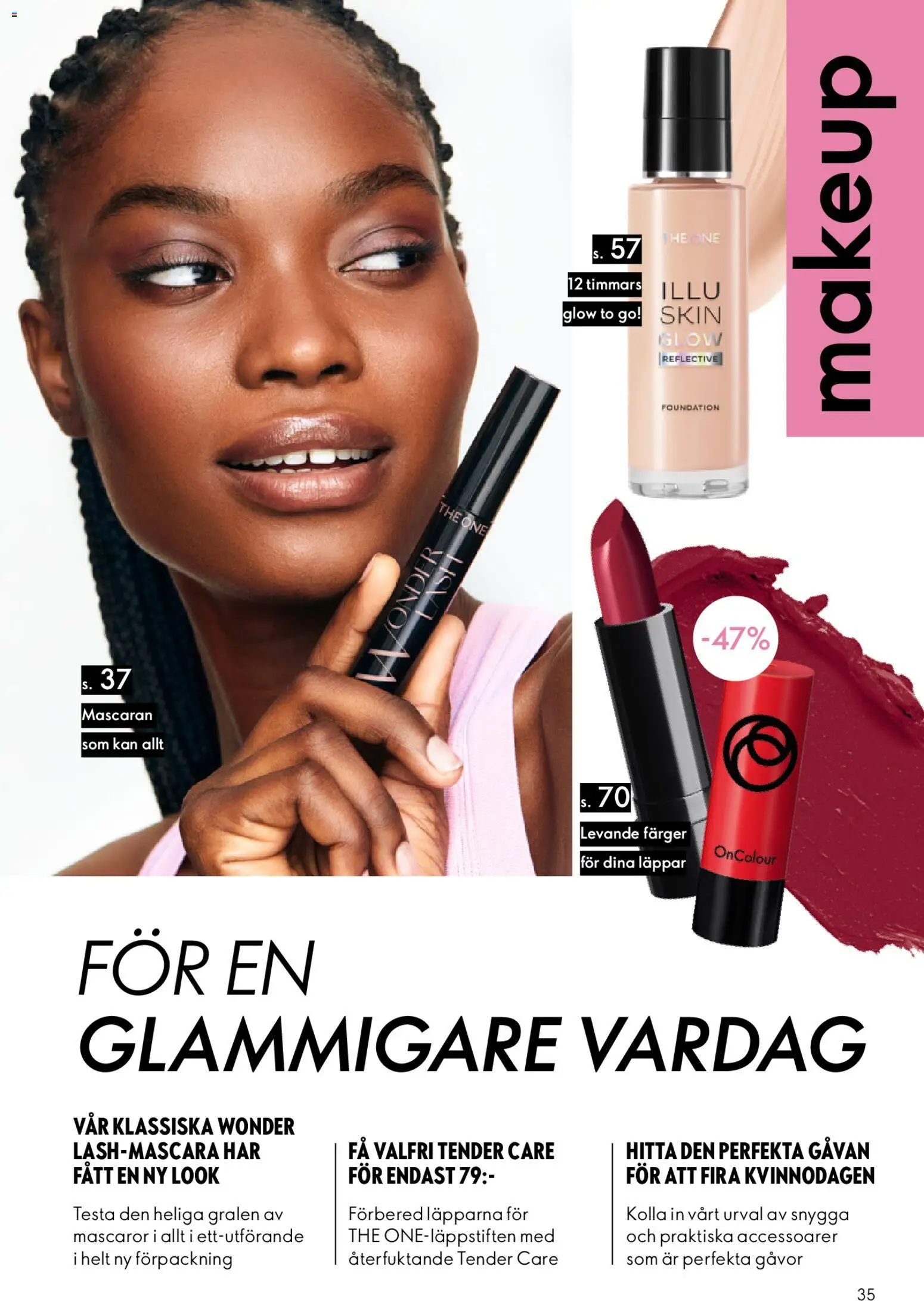 Oriflame reklamblad aktuell från 18.02.2026 | Sida: 35 | Produkter: Mascara, Foundation