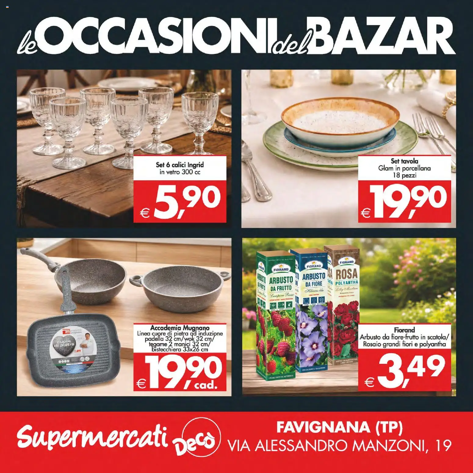 Volantino Decò del 06.03.2026 | Pagina: 24 | Prodotti: Bistecchiera, Lampione, Padella