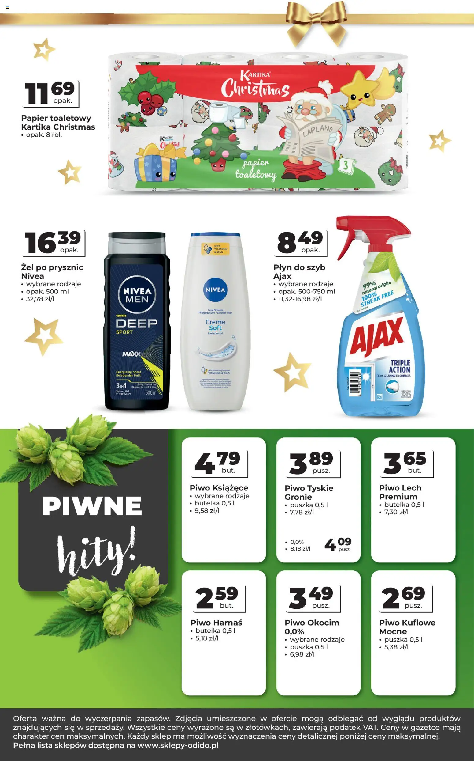 Odido Gazetka od 03.12.2025 | Strona: 8 | Produkty: Papier toaletowy, Tyskie, Harnaś, Piwo