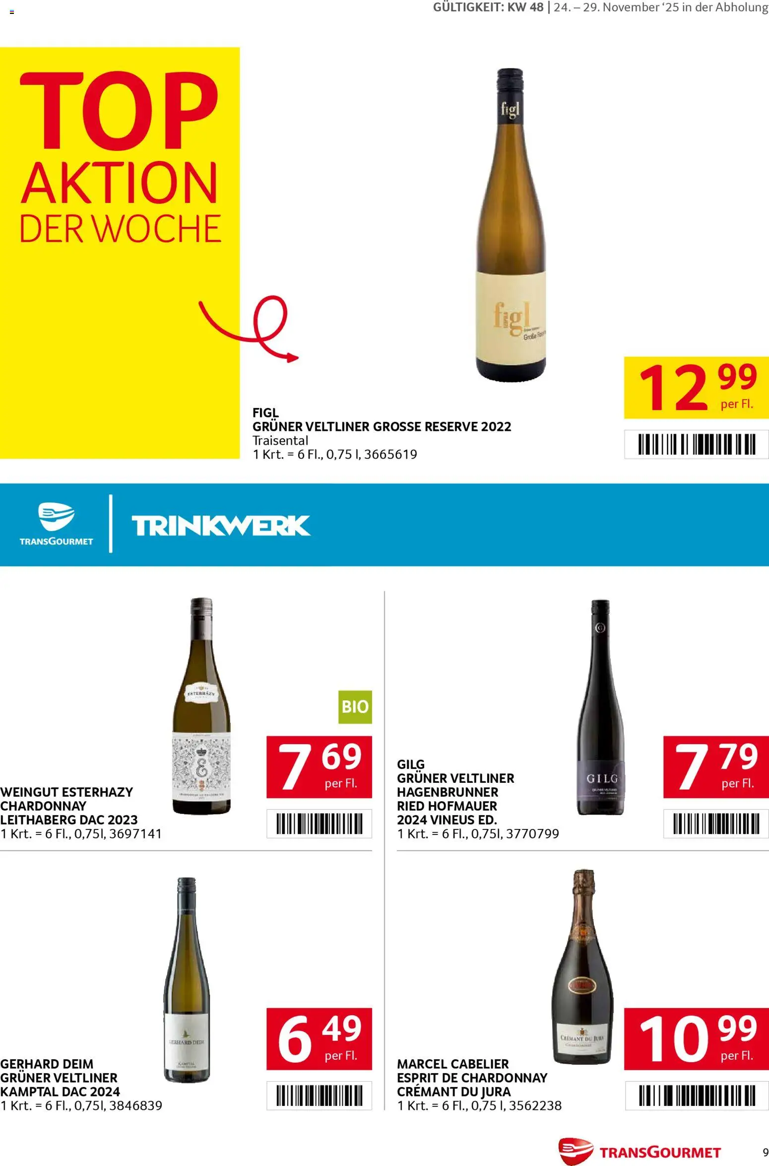 Transgourmet Flugblatt gültig ab 24.11.2025 | Seite: 9