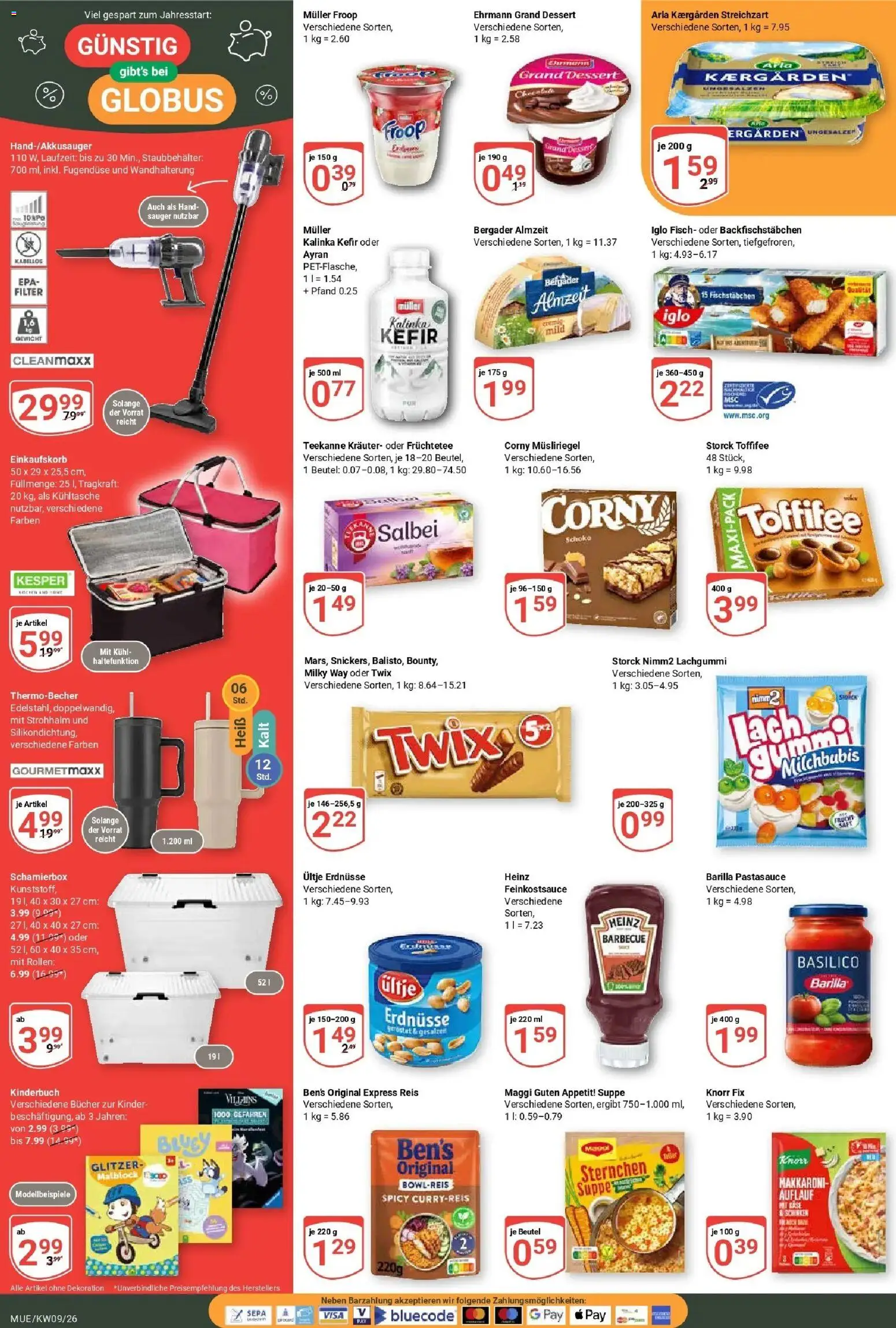 Globus Prospekt Mühldorf – gültig ab 23.02.2026 | Seite: 2 | Produkte: Ultje erdnusse, Käse, Ehrmann grand dessert, Reis