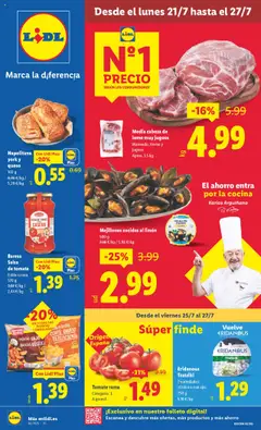 Vista previa Lidl folleto válido desde el 21.07.2025