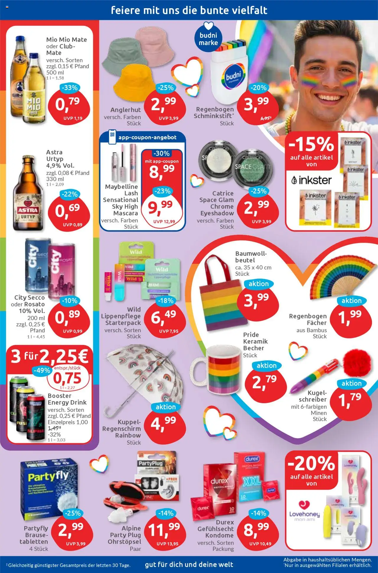 Budni Prospekt 	 - gültig ab dem 28.07.2025 | Seite: 7 | Produkte: Energy, Mio mio mate, Mascara, Regenschirm
