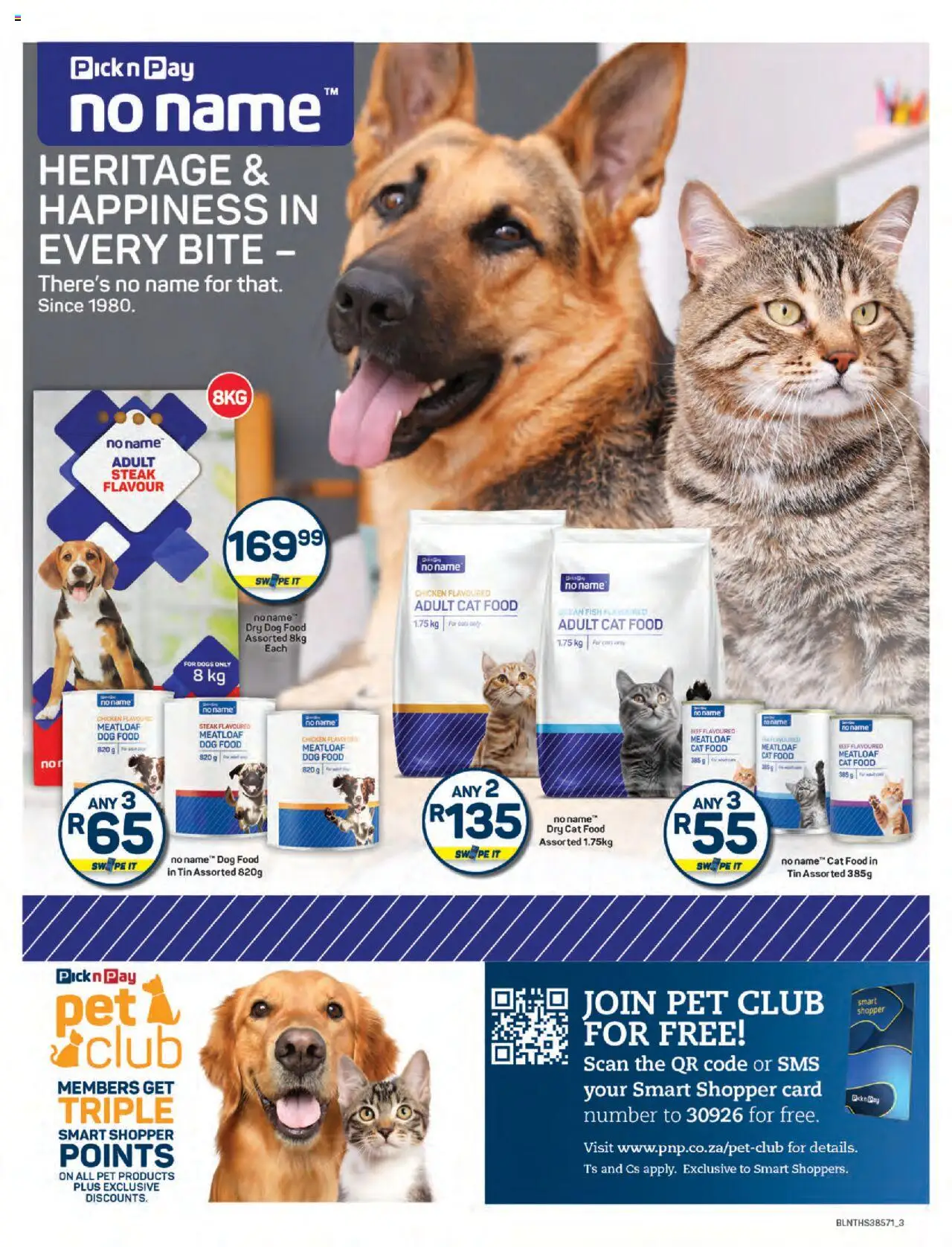 New Pick n Pay catalogue – valid from 22.09.2025 | Page: 3 | Products: Steak, Chicken, Beef, Dog food