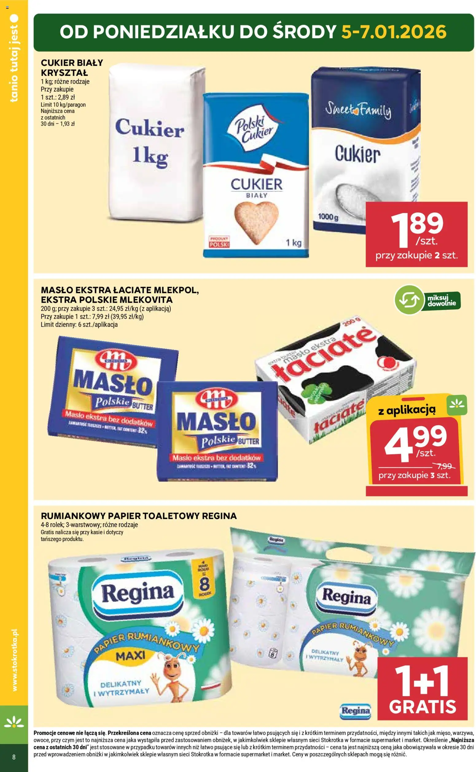 Stokrotka Gazetka od 29.12.2025 | Strona: 10 | Produkty: Papier toaletowy, Stokrotka, Cukier biały, Cukier