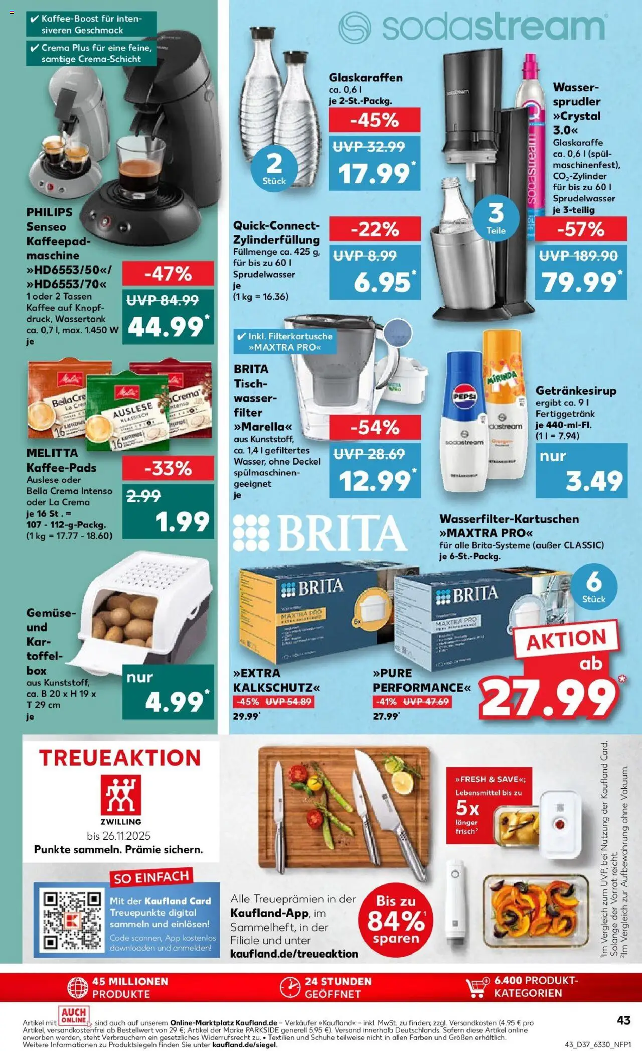 Kaufland prospekt Bremerhaven	 – gültig ab 14.09.2025 | Seite: 43 | Produkte: Philips, Kaffeepads, Tisch, Gemüse