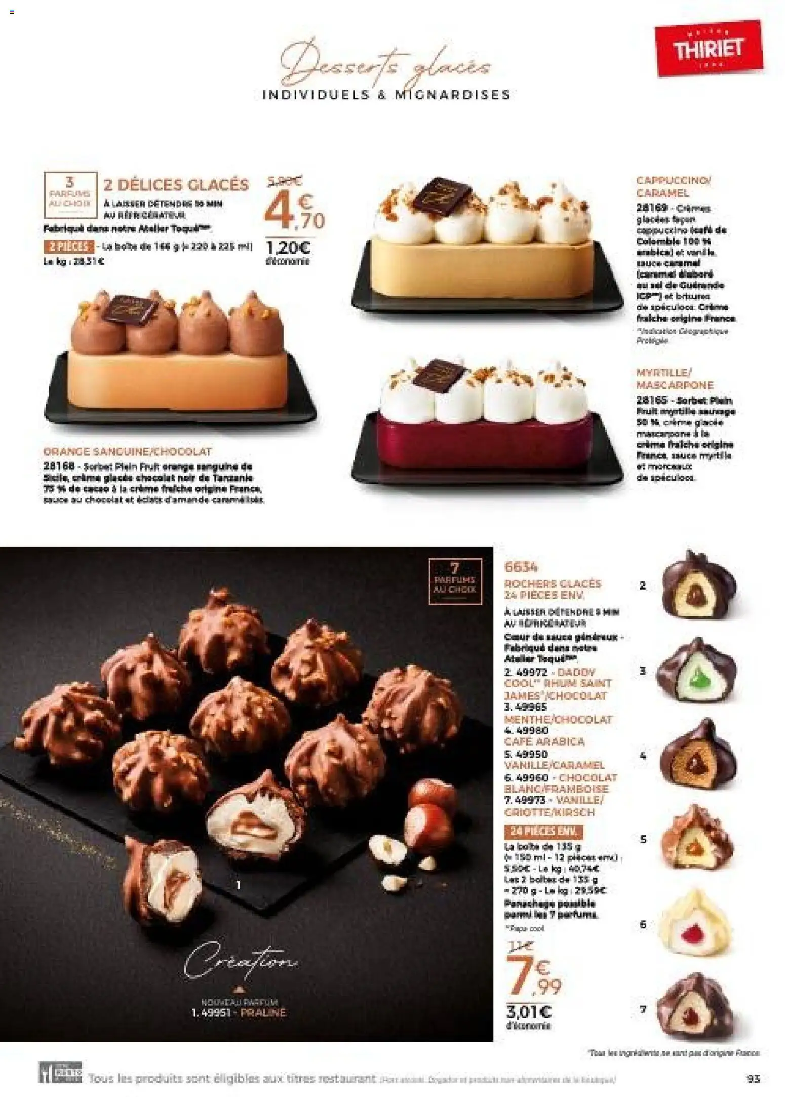 {H1} | Page: 93 | Produits: Menthe, Orange, Mignardises, Café