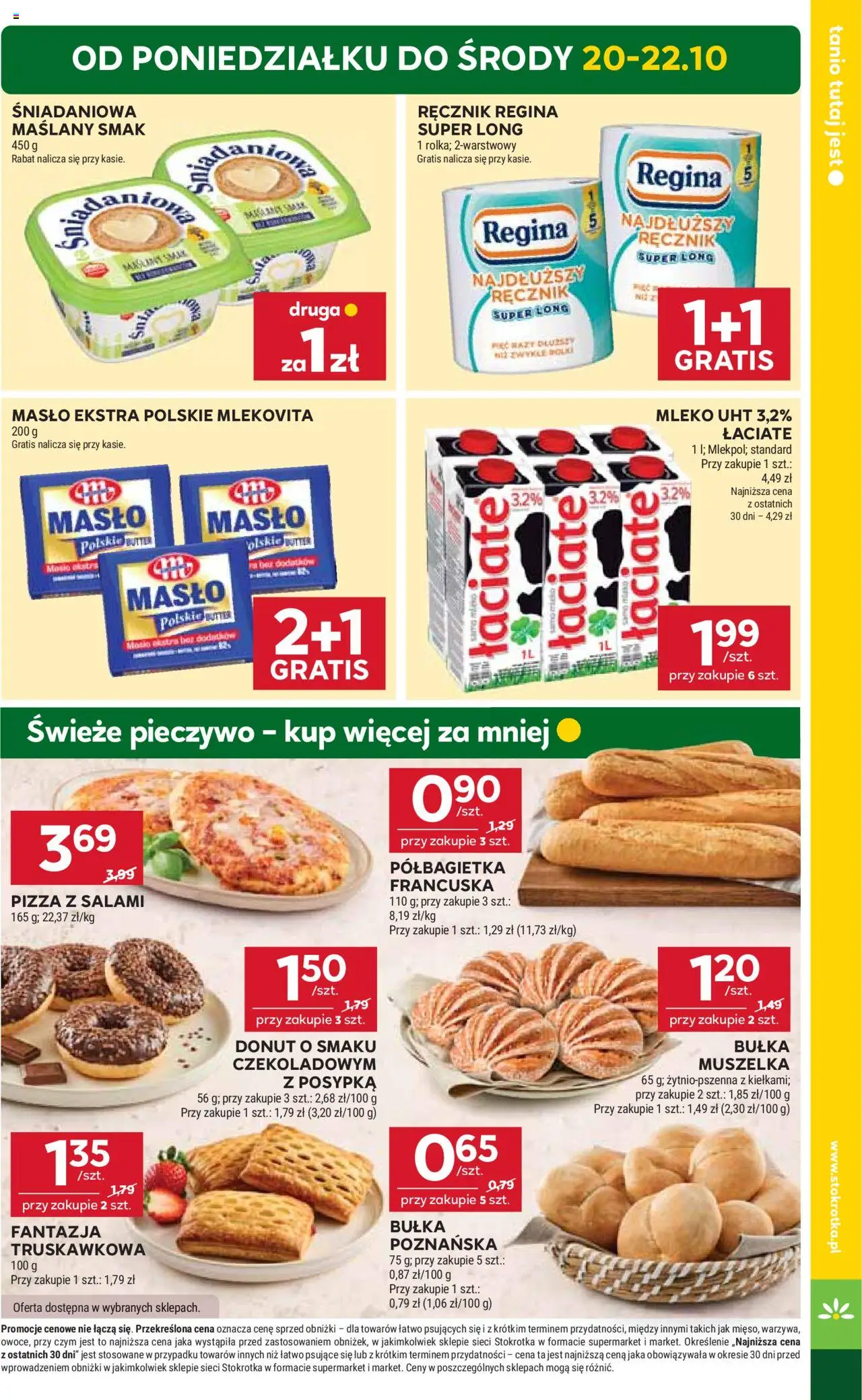 Stokrotka Gazetka - Market od 16.10.2025 | Strona: 5 | Produkty: Pieczywo, Stokrotka, Bułka, Pizza