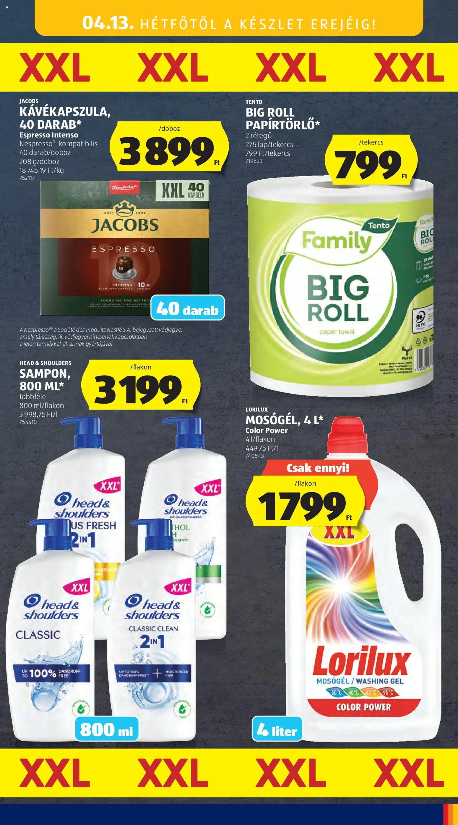 Aldi akciós ujság - amely érvényes a következő dátumtól: 09.04.2026 | Oldal: 43 | Termékek: Mosógél