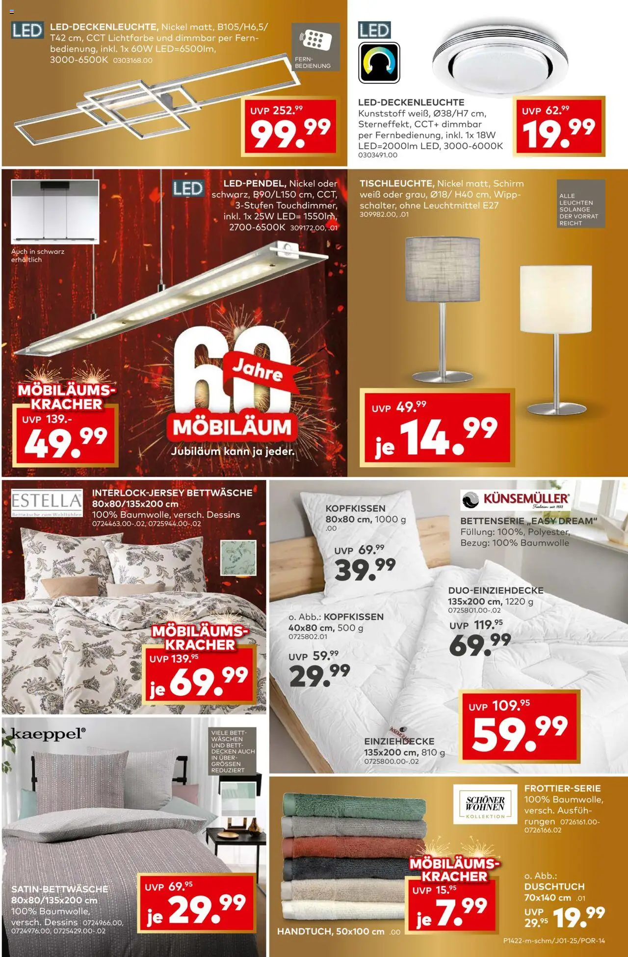 Porta! Mega Möbiläumskracher - Guetersloh – gültig ab 21.09.2025 | Seite: 11 | Produkte: Bett, Bettwäsche, Kopfkissen