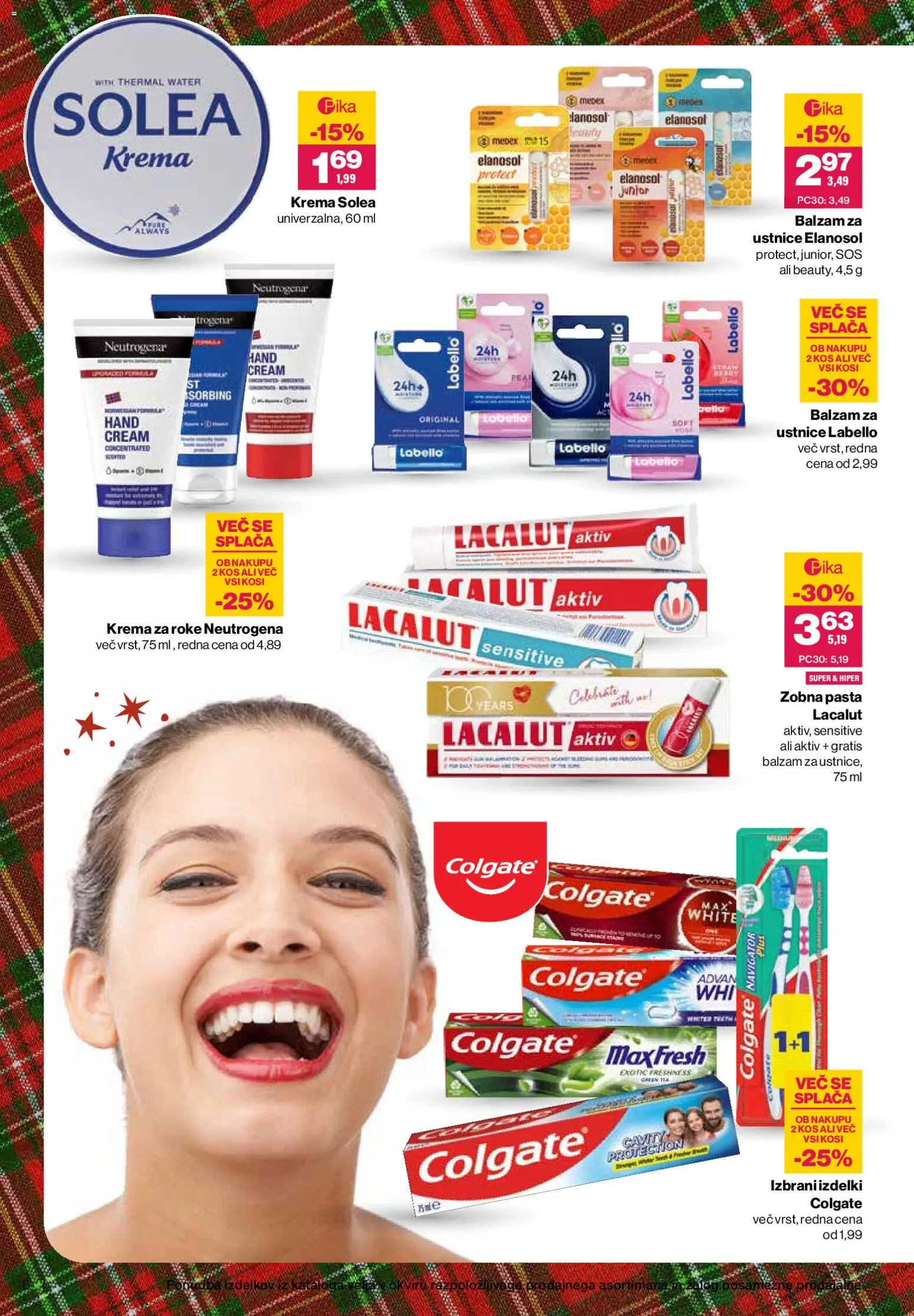Novi Mercator katalog ponudbe – veljaven od 12.11.2025 | Stran: 6 | Izdelki: Balzam za ustnice, Kos, Krema, Krema za roke