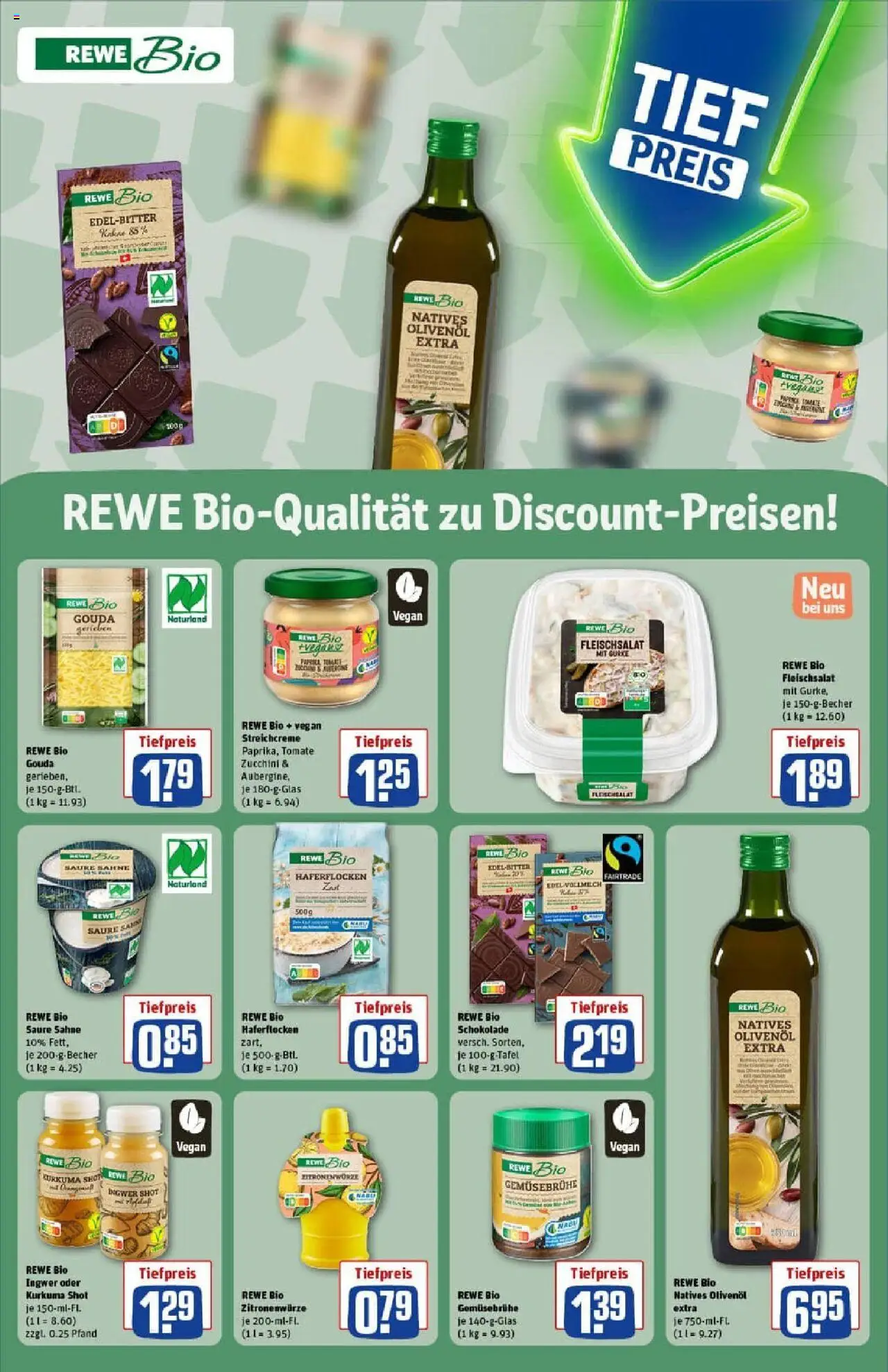 Rewe prospekt Asslar	 – gültig ab 13.10.2025 | Seite: 15 | Produkte: Schokolade, Gouda, Olivenol, Aubergine