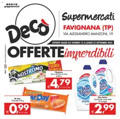 Anteprima del volantino Decò Supermercati - Favignana catalogo valido a partire dal 12.09.2025