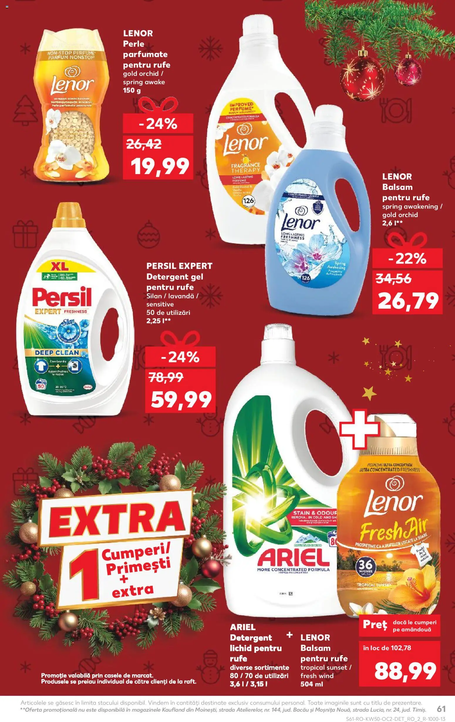 Noul catalog Kaufland – valabil de la 10.12.2025 | Pagină: 61 | Produse: Pomelo, Akrilik boya, Balsam, Detergent