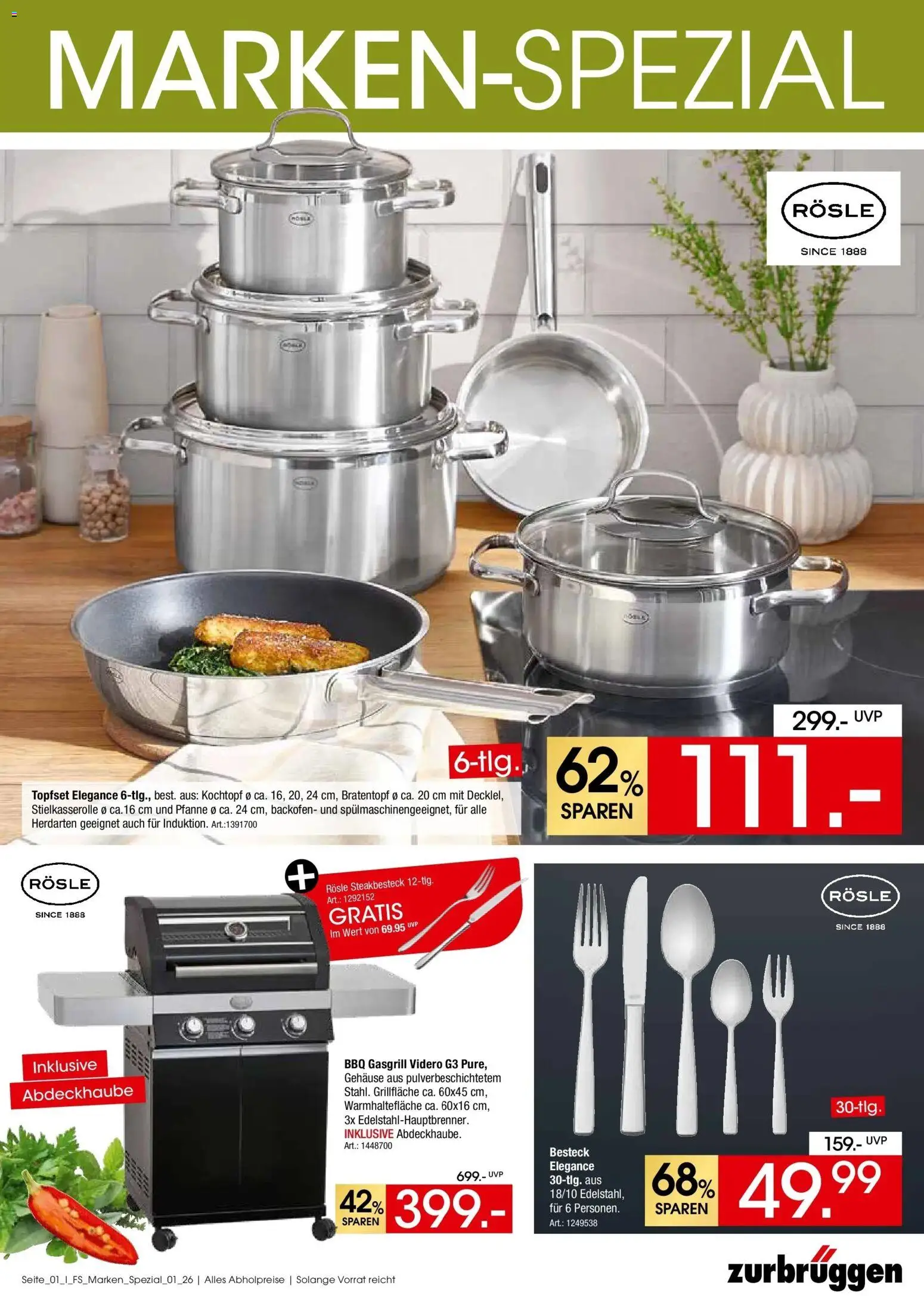 Zurbrüggen Marken Spezial Unna – gültig ab 16.04.2026 | Seite: 1 | Produkte: Backofen