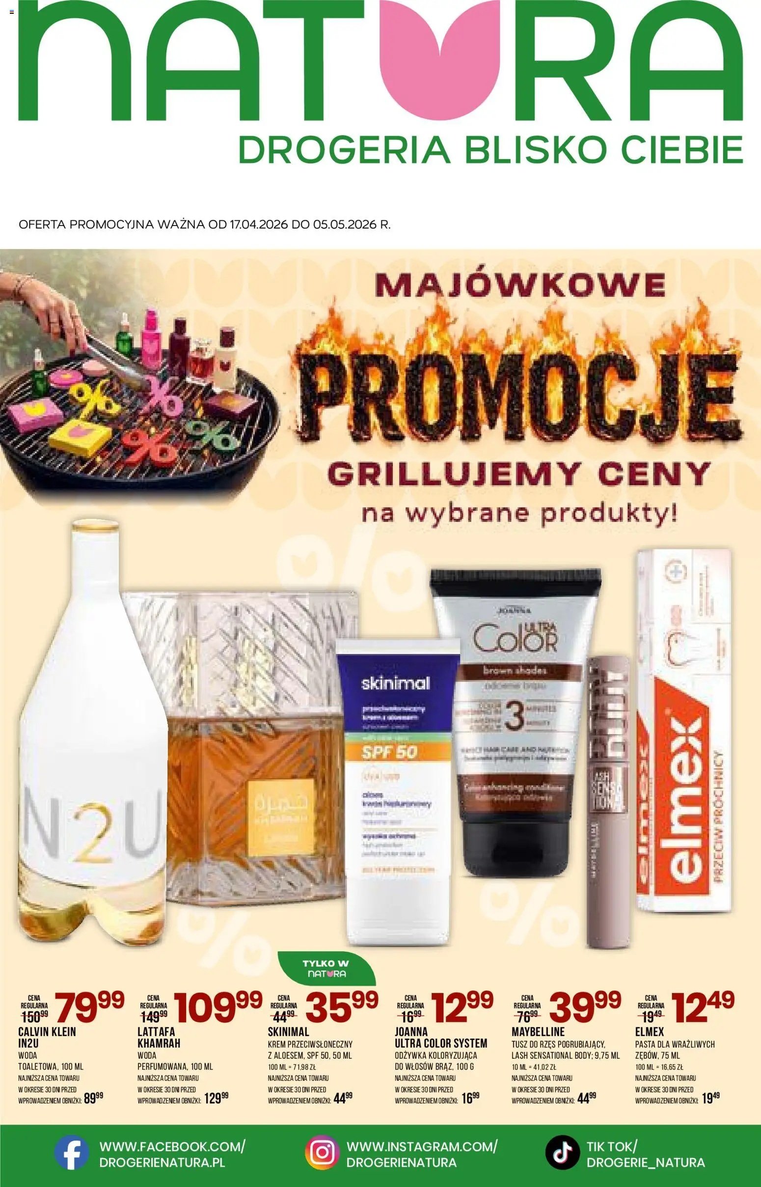 Drogerie Natura gazetka od 17.04.2026 | Strona: 1 | Produkty: Drogeria, Odżywka, Body, Krem