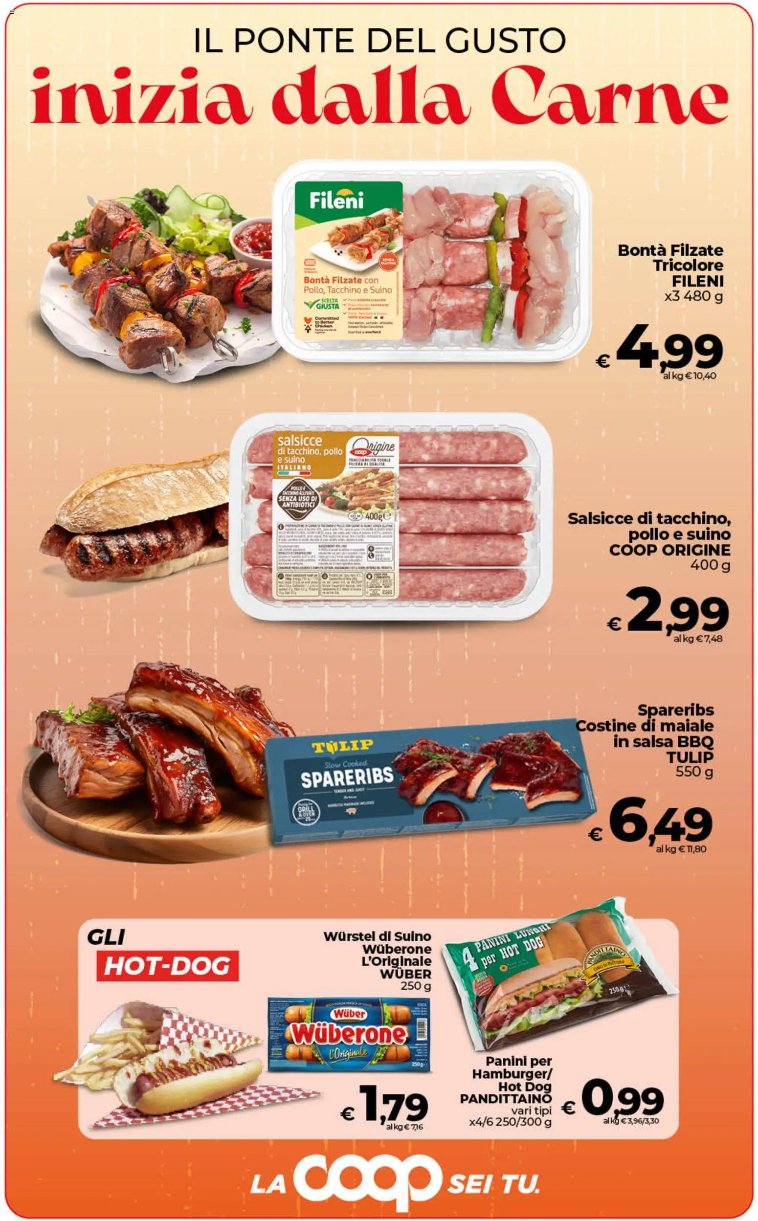 Volantino Ipercoop del 28.04.2026 | Pagina: 21 | Prodotti: Cd, Pollo, Maiale, Wurstel