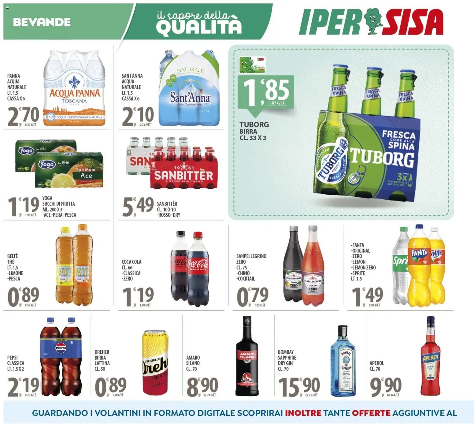 Volantino SISA del 24.10.2025 | Pagina: 14 | Prodotti: Acqua, Frutta, Pesca, Pepsi