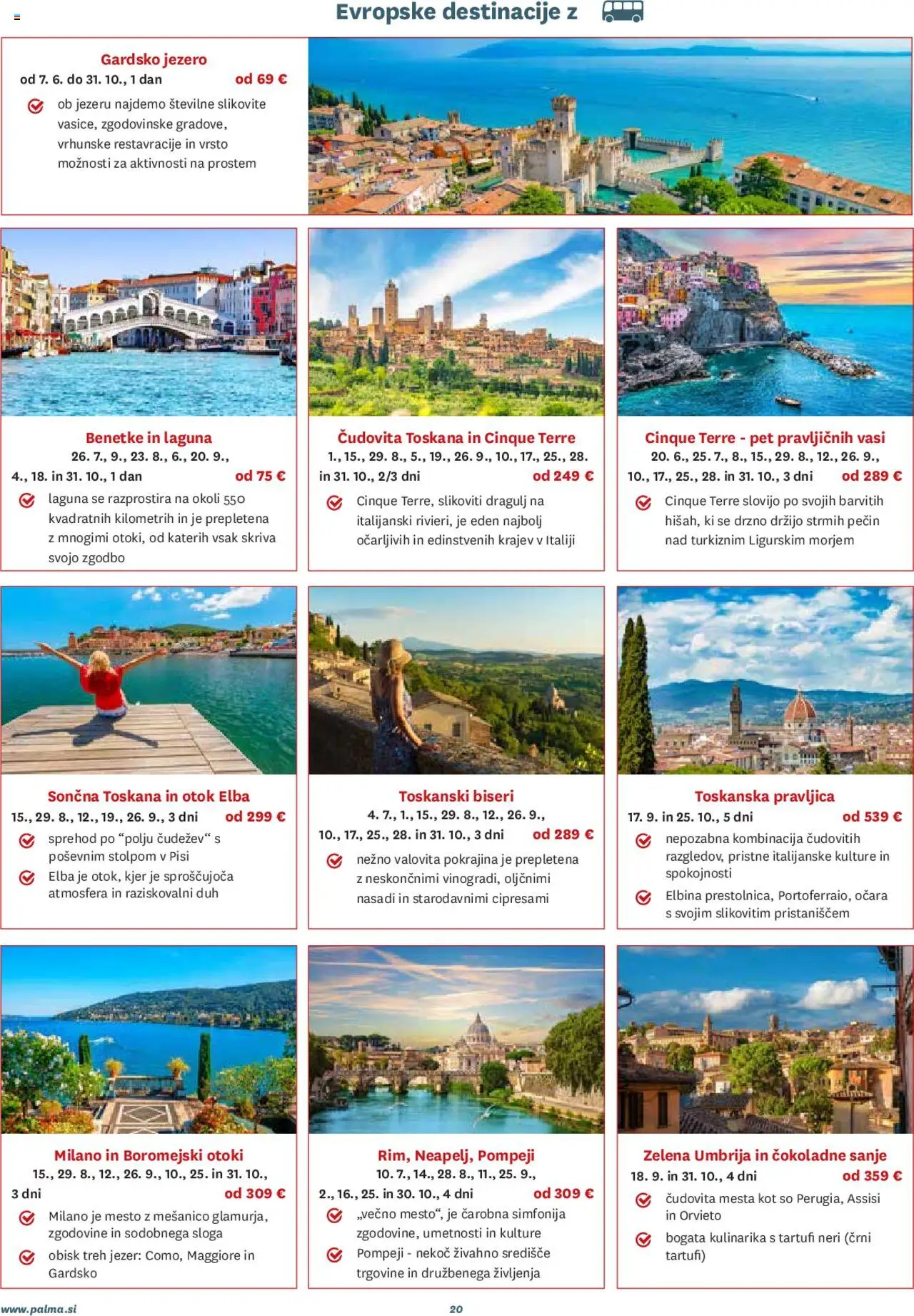 Palma katalog potovanja osrečujejo │ velja od 01.08.2025 | Stran: 20 | Izdelki: Zelena