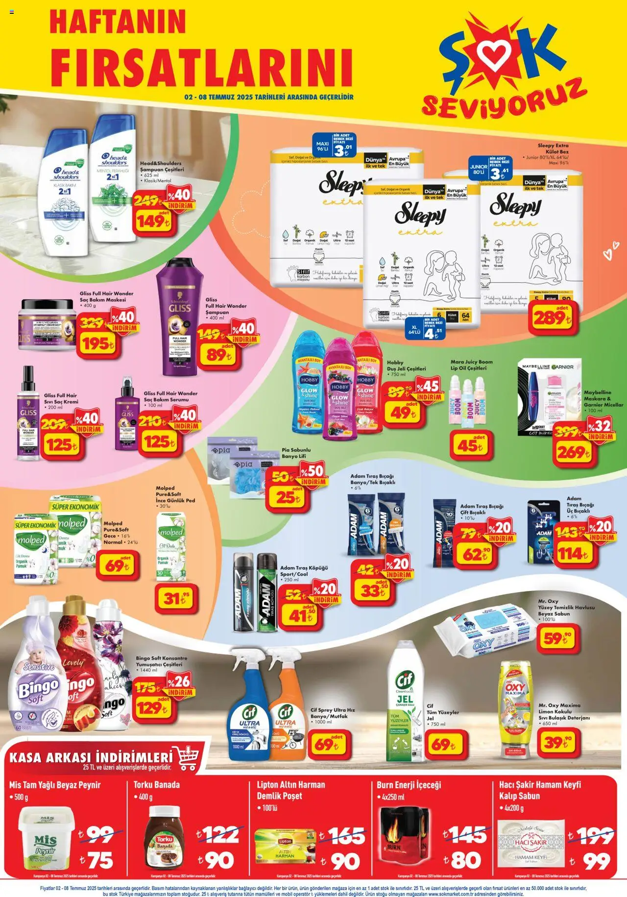 Şok Market Katalog - 02.07.2025 tarihinden itibaren geçerlidir | Sayfa: 2 | Ürünler: Tıraş köpüğü, Duş jeli, Külot, Enerji içeceği