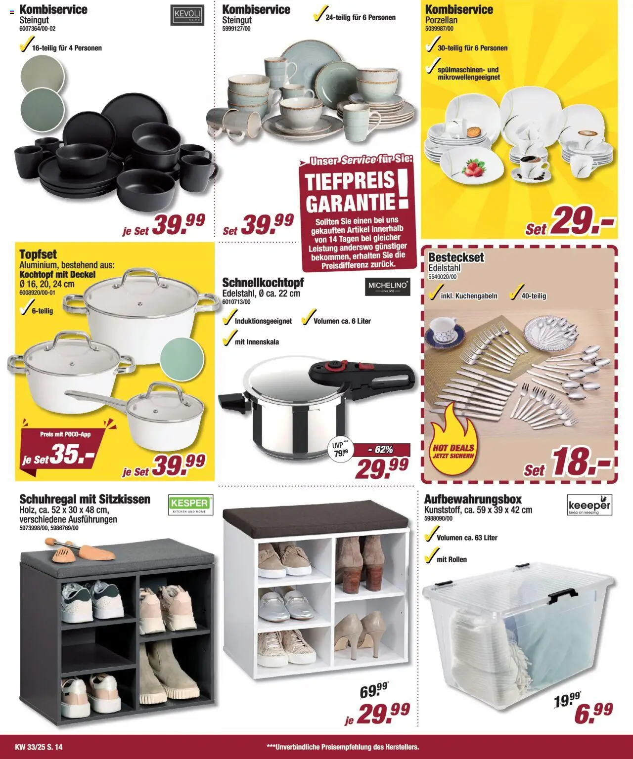 Poco Prospekt 	 - gültig ab dem 09.08.2025 | Seite: 14 | Produkte: Schuhregal