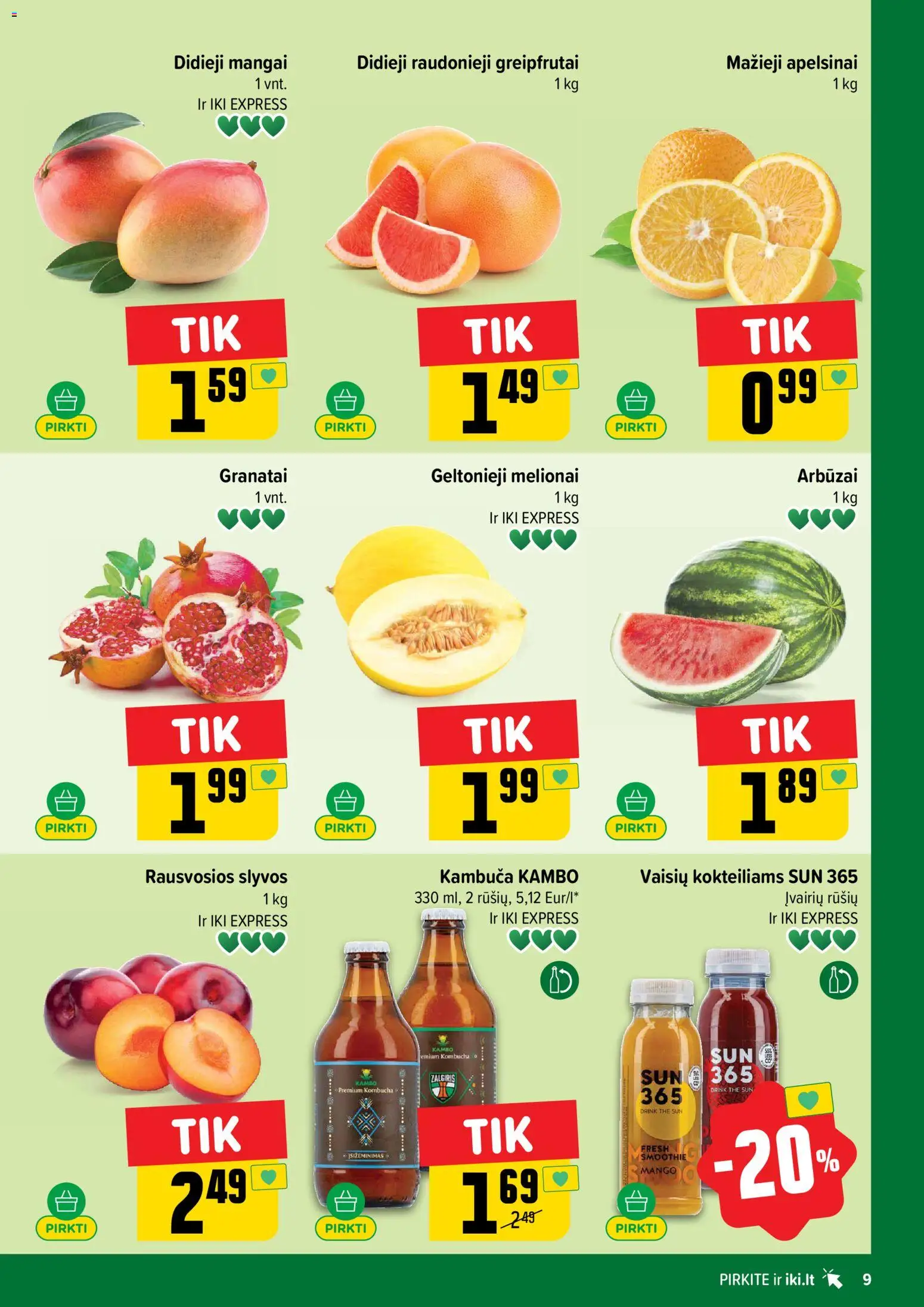 IKI akcijos nuo 06.04.2026 | Puslapis: 9 | Prekių: Apelsinai