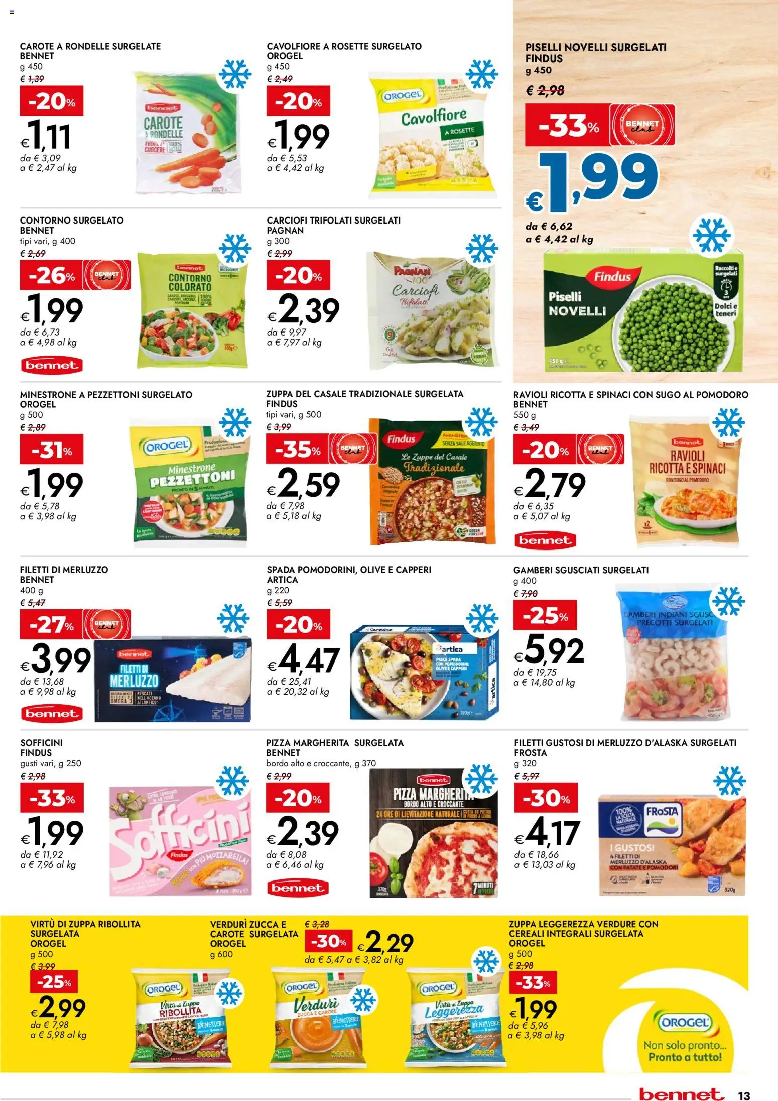 Volantino bennet del 02.01.2026 | Pagina: 13 | Prodotti: Olive, Ricotta, Sugo, Pesce spada