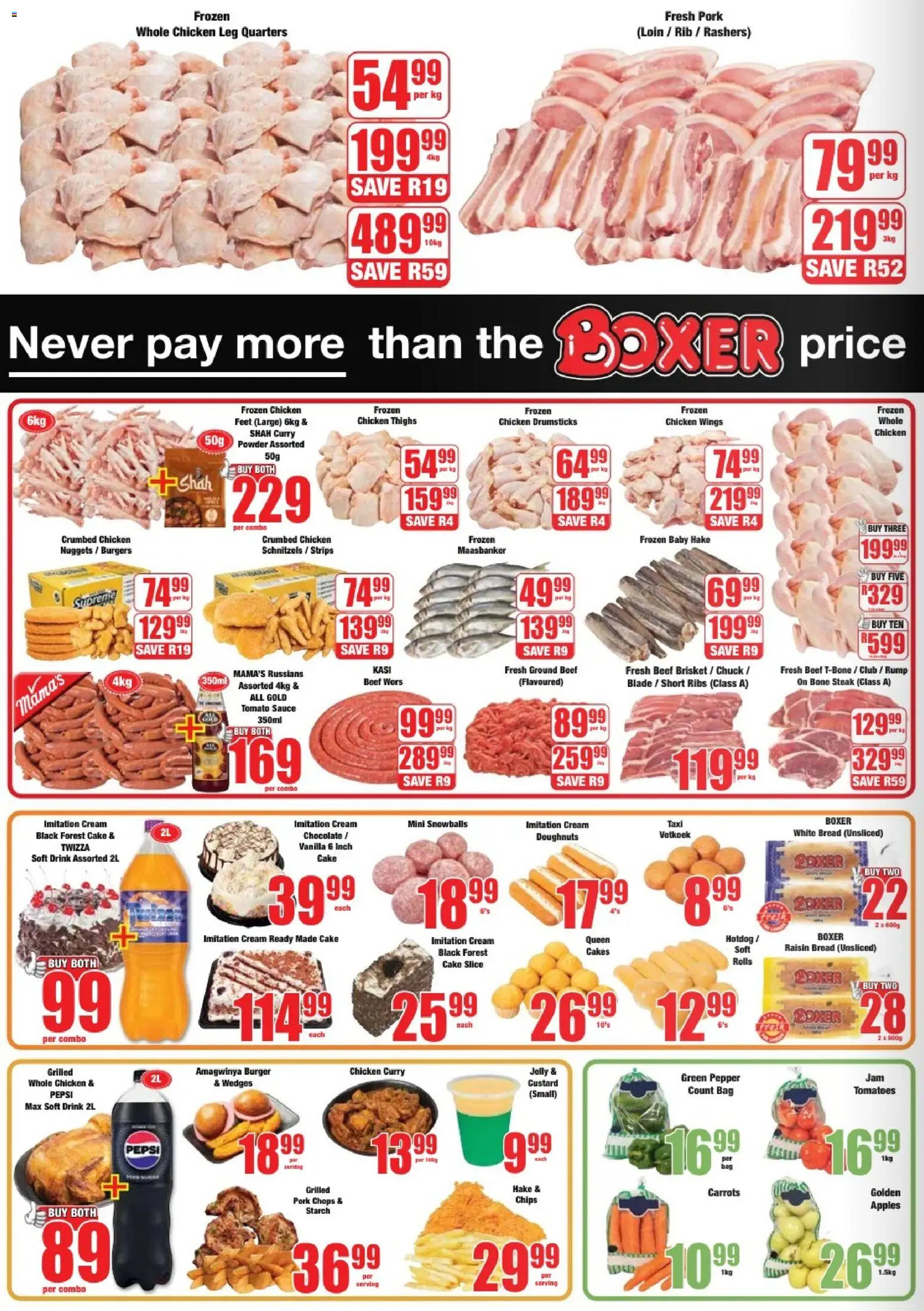 New Boxer catalogue – valid from 27.11.2025 | Page: 2 | Products: Cake, Custard, Chips, Sauce