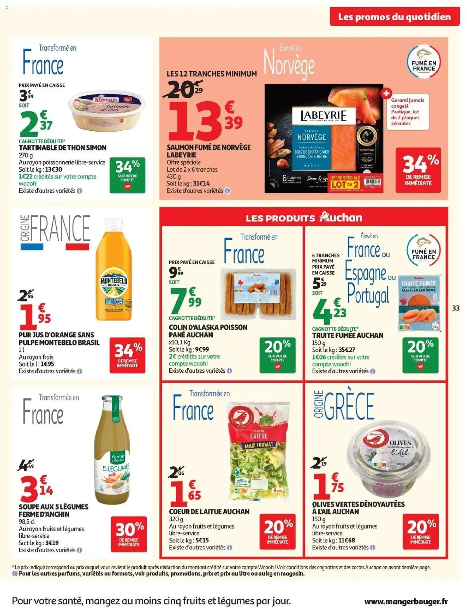 {H1} | Page: 35 | Produits: Ail, Saumon fumé, Poissonnerie, Jus