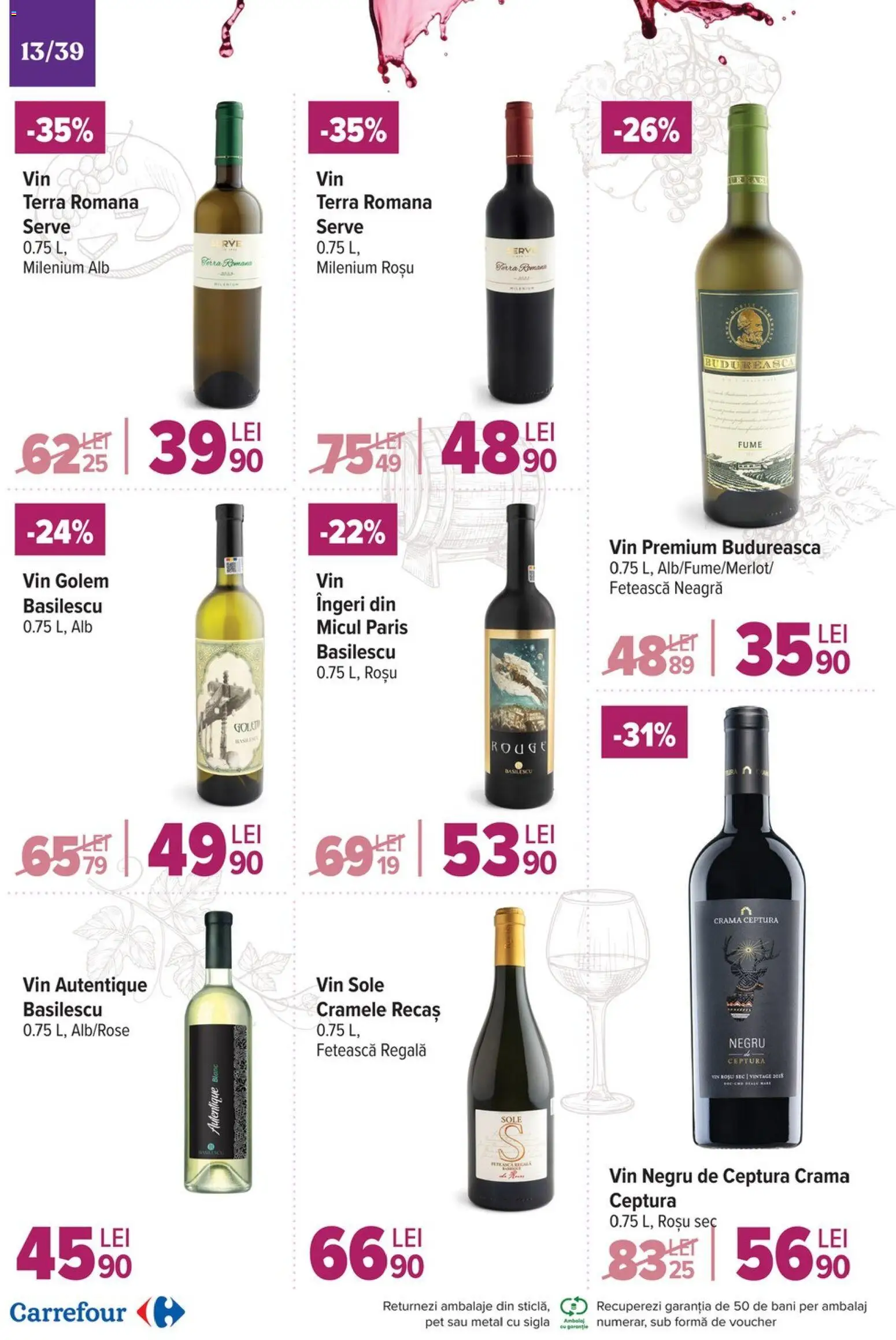 Noul catalog Carrefour – valabil de la 19.11.2025 | Pagină: 13 | Produse: Vin
