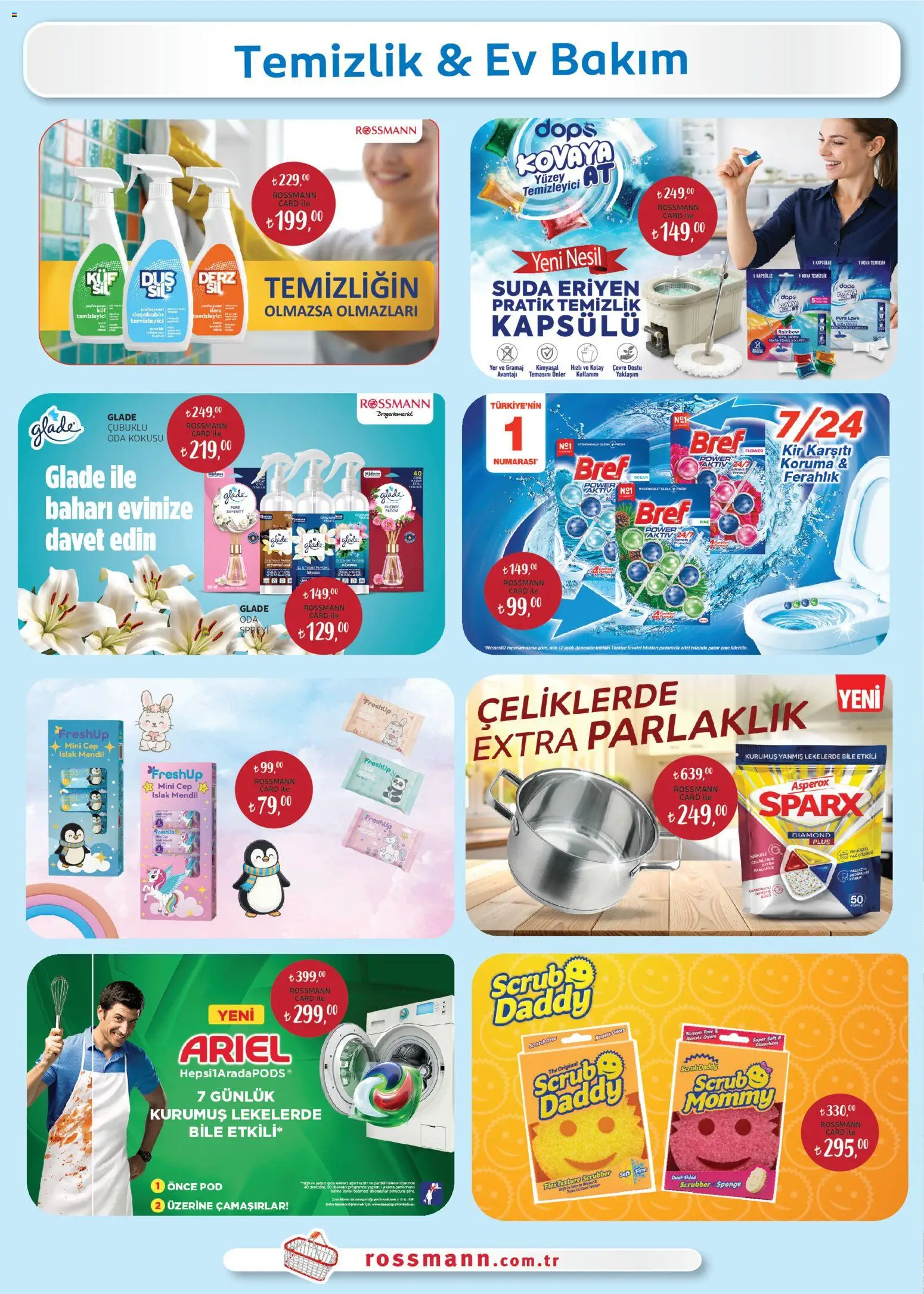 Rossmann - Nisan Ev & Yaşam Kataloğu - 01.04.2026 tarihinden itibaren geçerlidir | Sayfa: 10 | Ürünler: Oda kokusu, Tuvalet, Mendil, Yağ