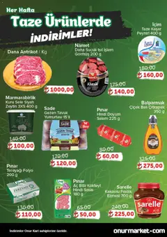 06.11.2025 tarihinden itibaren geçerli olan Onur Market kataloğu önizlemesi | Sayfa: 2