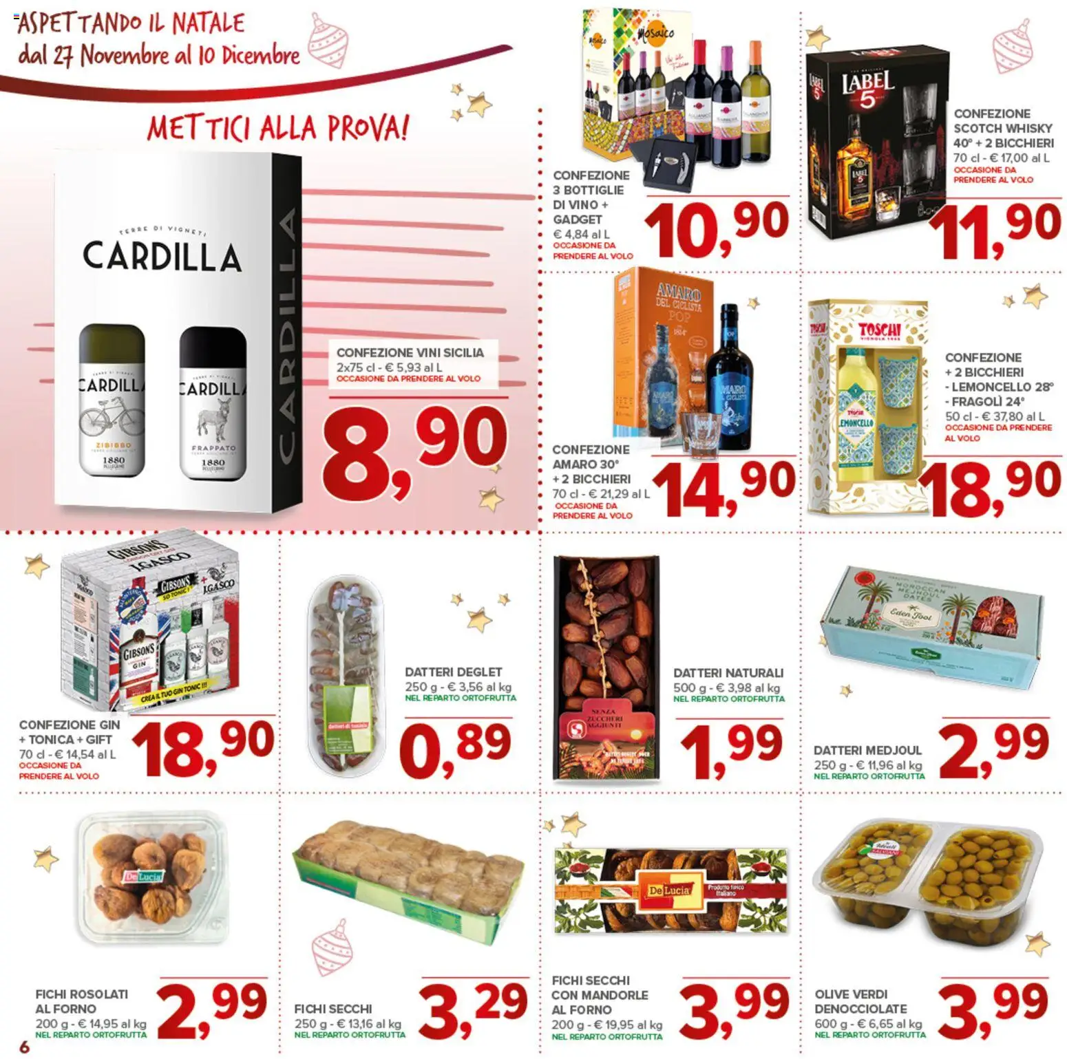 Volantino Todis del 27.11.2025 | Pagina: 6 | Prodotti: Whisky, Olive, Mandorle, Forno