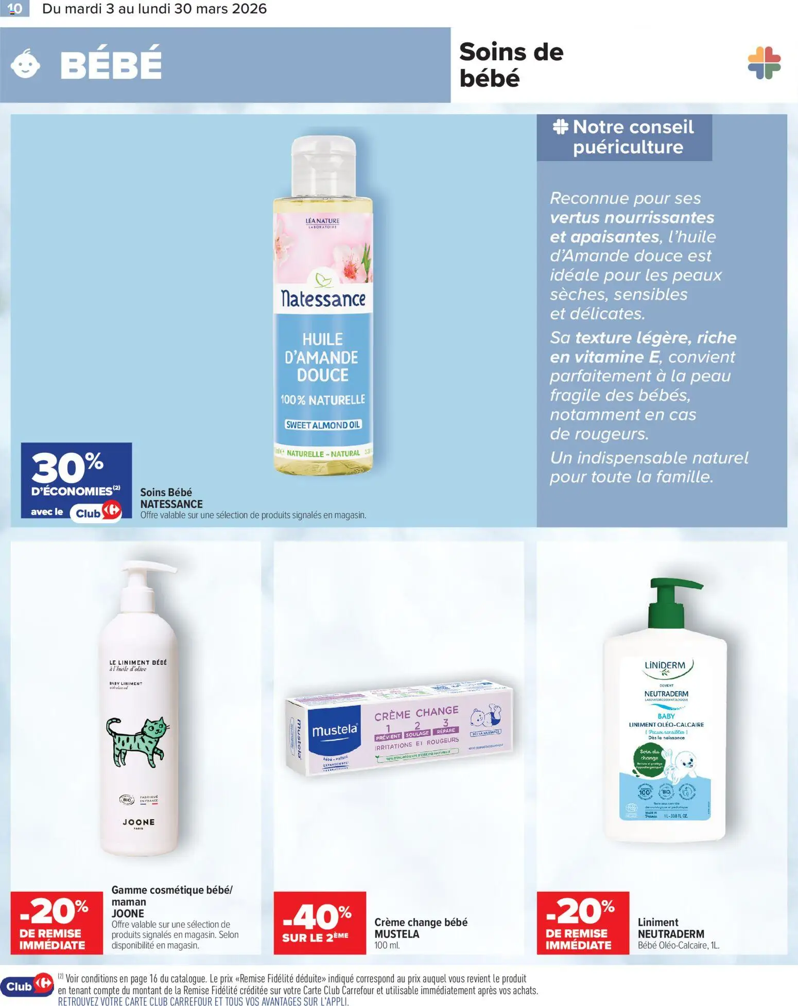 {H1} | Page: 10 | Produits: Huile, Crème