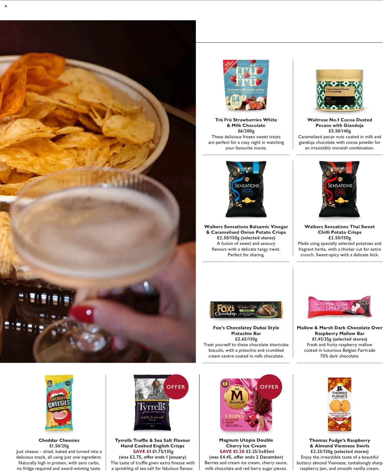 {H1} | Page: 33 | Products: Potato crisps, Cheese, Strawberries, Retek