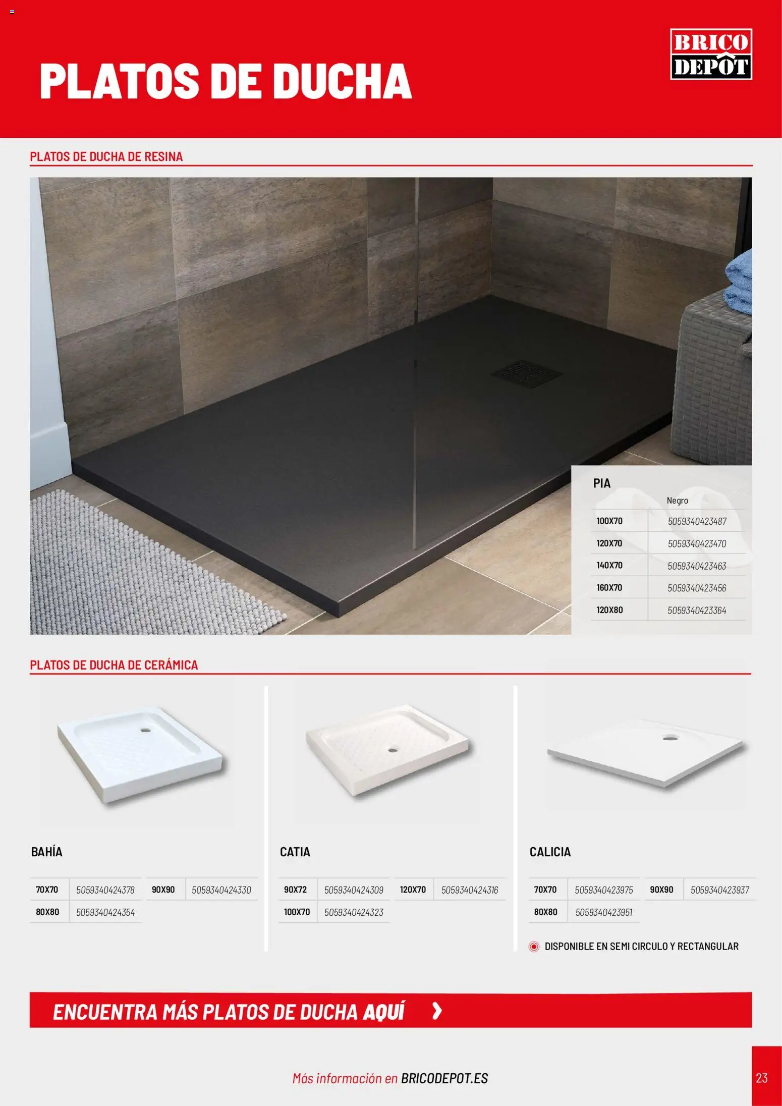 Brico Depôt Baños │ válido desde el 02.01.2026 | Página: 23 | Productos: Ducha