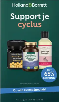 Holland & Barrett - Folder - Voorbeeld van een folder van Holland & Barrett, geldig van 15.09.2025