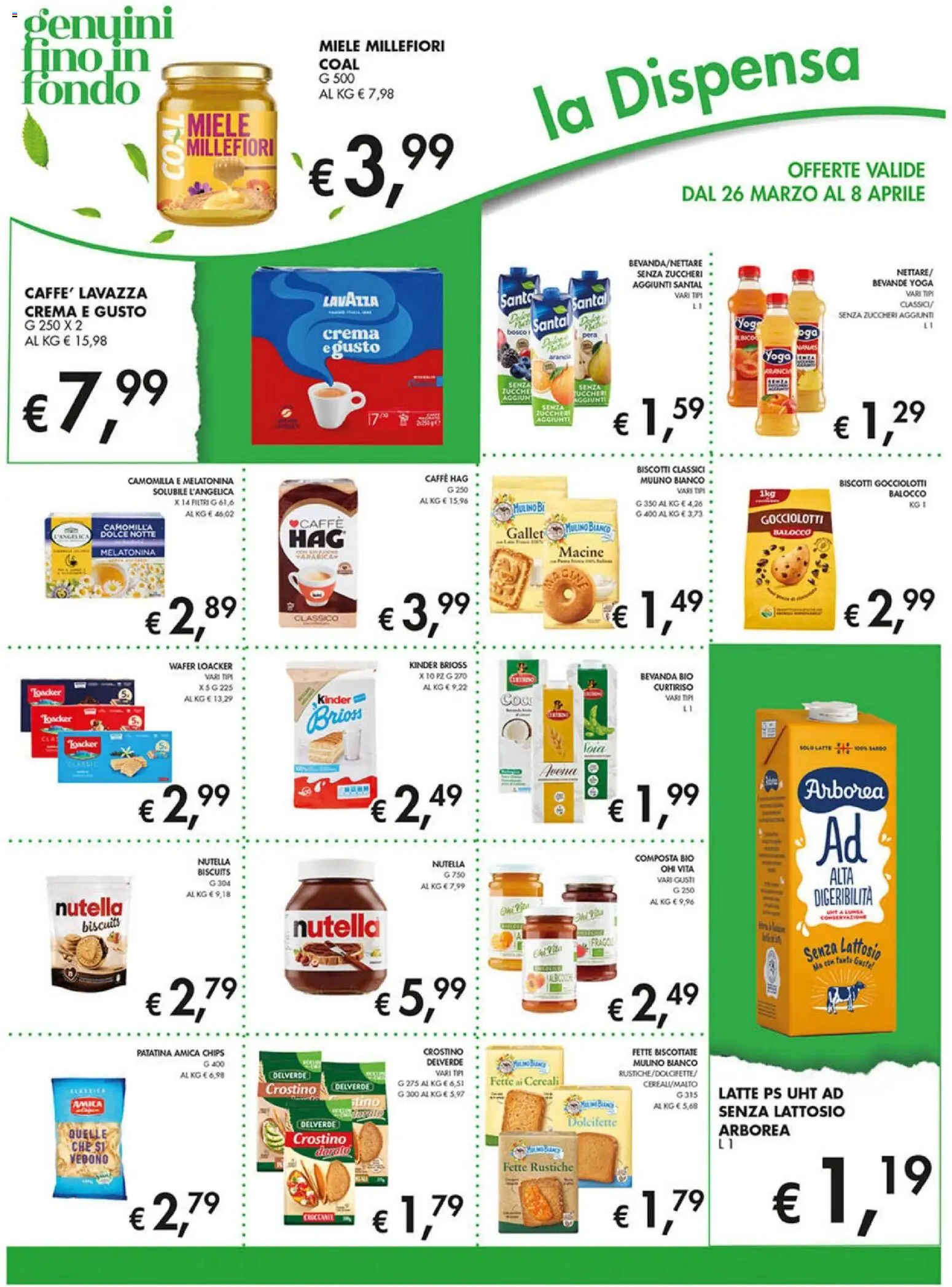 Volantino Coal del 26.03.2026 | Pagina: 10 | Prodotti: Cereali, Latte, Nutella, Miele