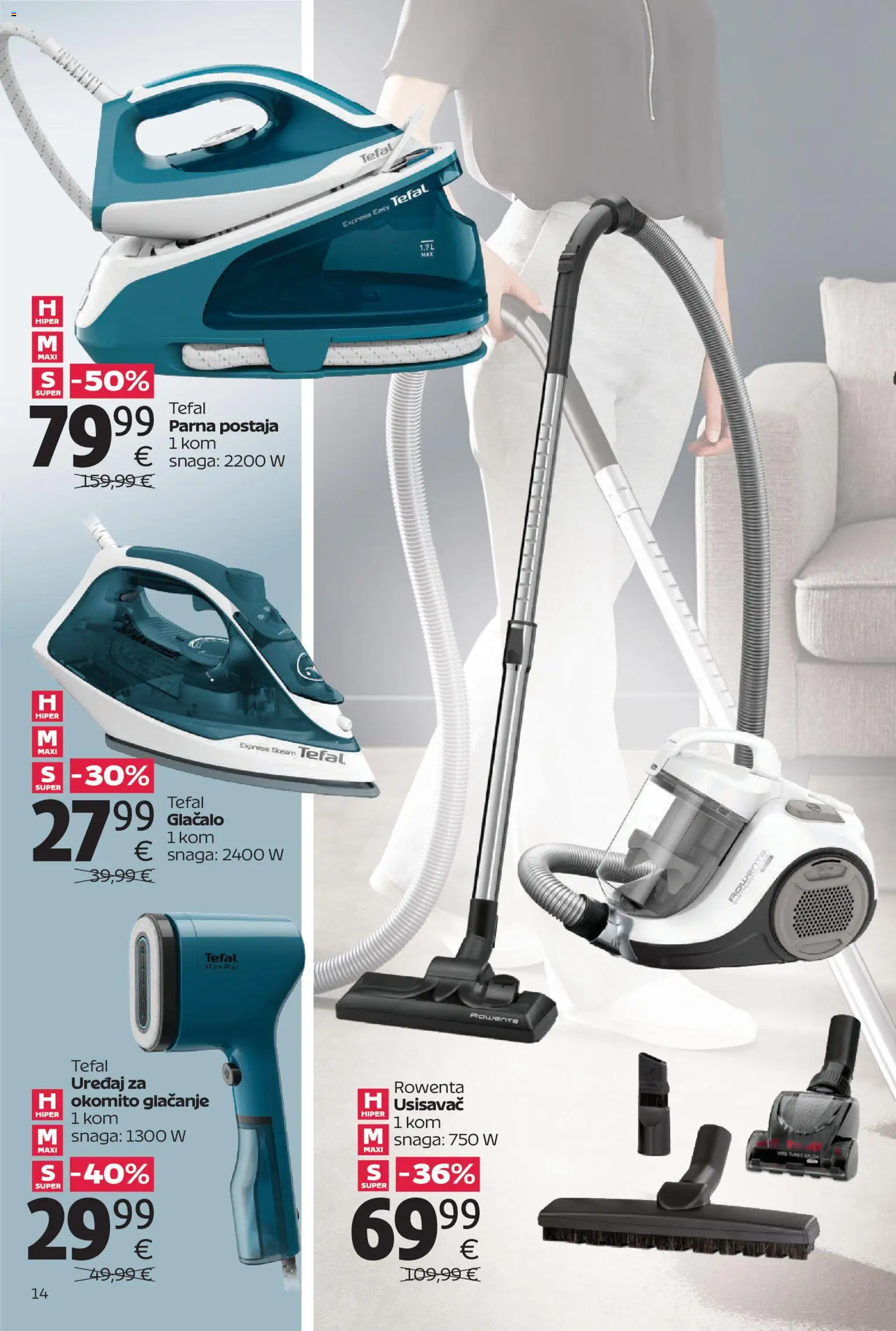 Tommy katalog | vrijedi od 13.04.2026 | Stranica: 14 | Proizvodi: Usisavač, Parna postaja