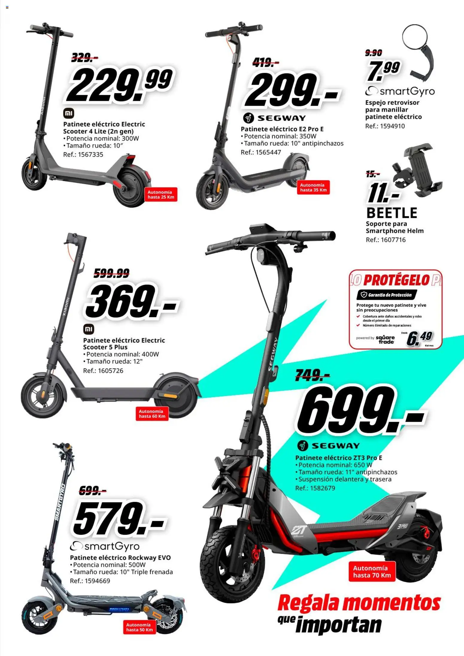 Media Markt folleto │ válido desde el 02.02.2026 | Página: 15 | Productos: Patinete, Smartphone, Ελιές, Espejo