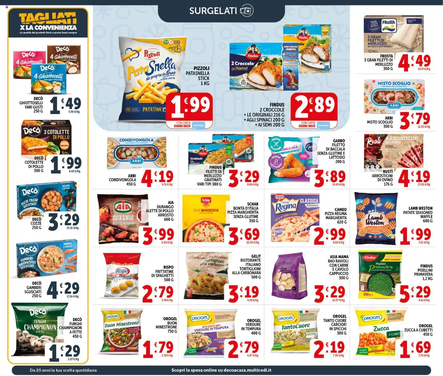 Volantino Decò del 21.04.2026 | Pagina: 8 | Prodotti: Merluzzo, Carciofi, Zucca, Forno