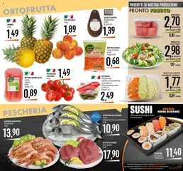 Volantino Emisfero del 07.08.2025 | Pagina: 8 | Prodotti: Orata, Pomodoro, Anguria, Sushi