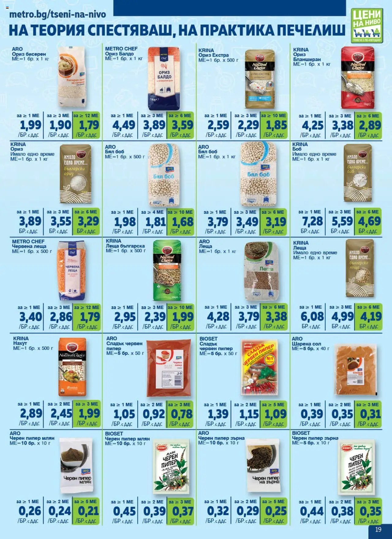  | Страница: 19 | Продукти: Молив за очи, Гланц за устни, Сок, Препарат за миене на съдове