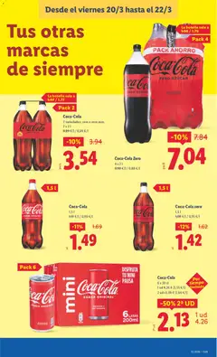 Vista previa Coca-Cola Zero, 4 x 2 l válido desde el 16.03.2026 | Página: 45 | Productos: Σφουγγαρίστρα