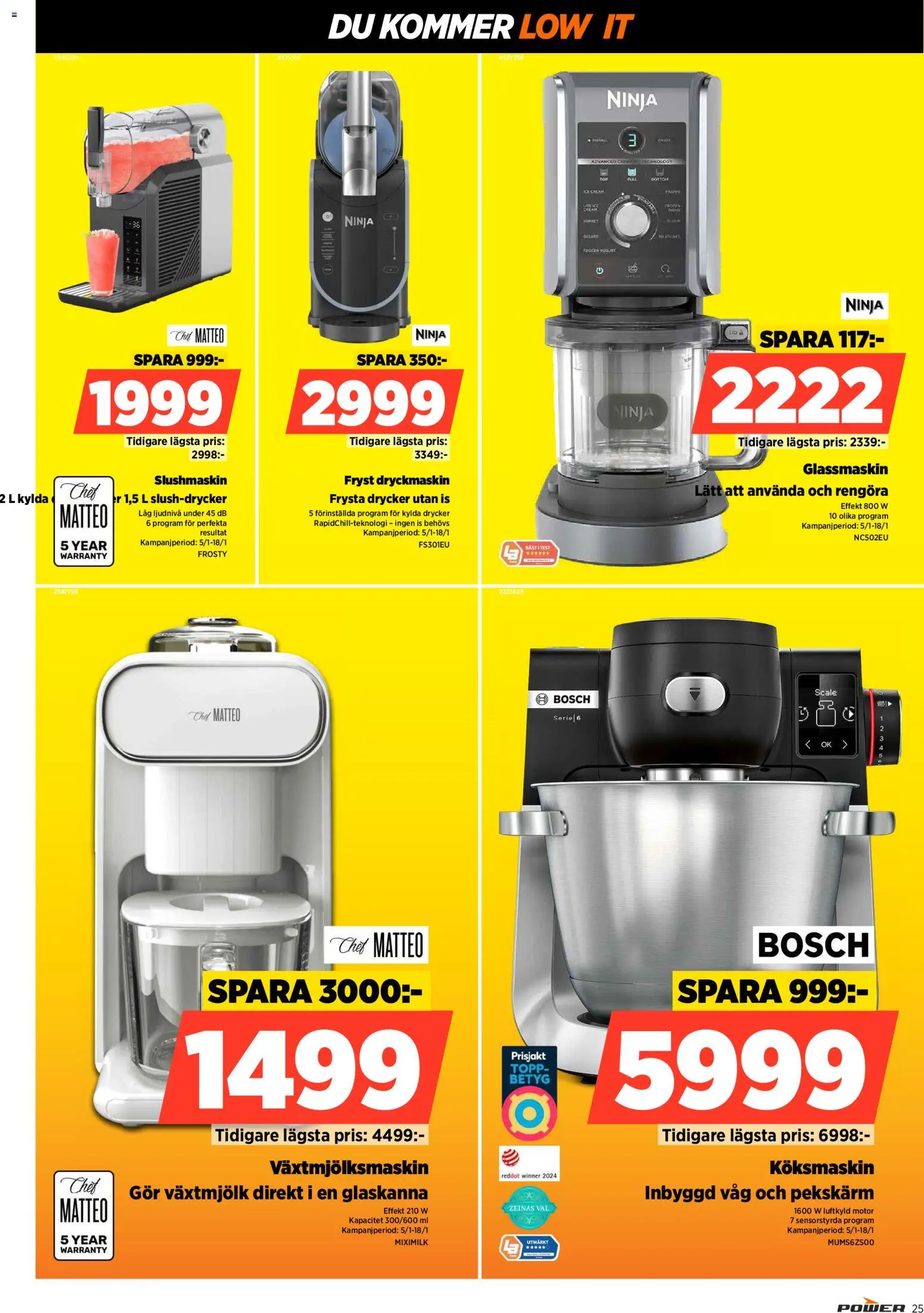 Power reklamblad aktuell från 12.01.2026 | Sida: 25 | Produkter: Topp, Glassmaskin