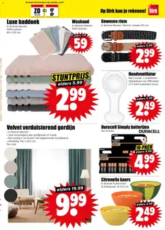  | Pagina: 31 | Producten: Kaars, Riem, Batterijen